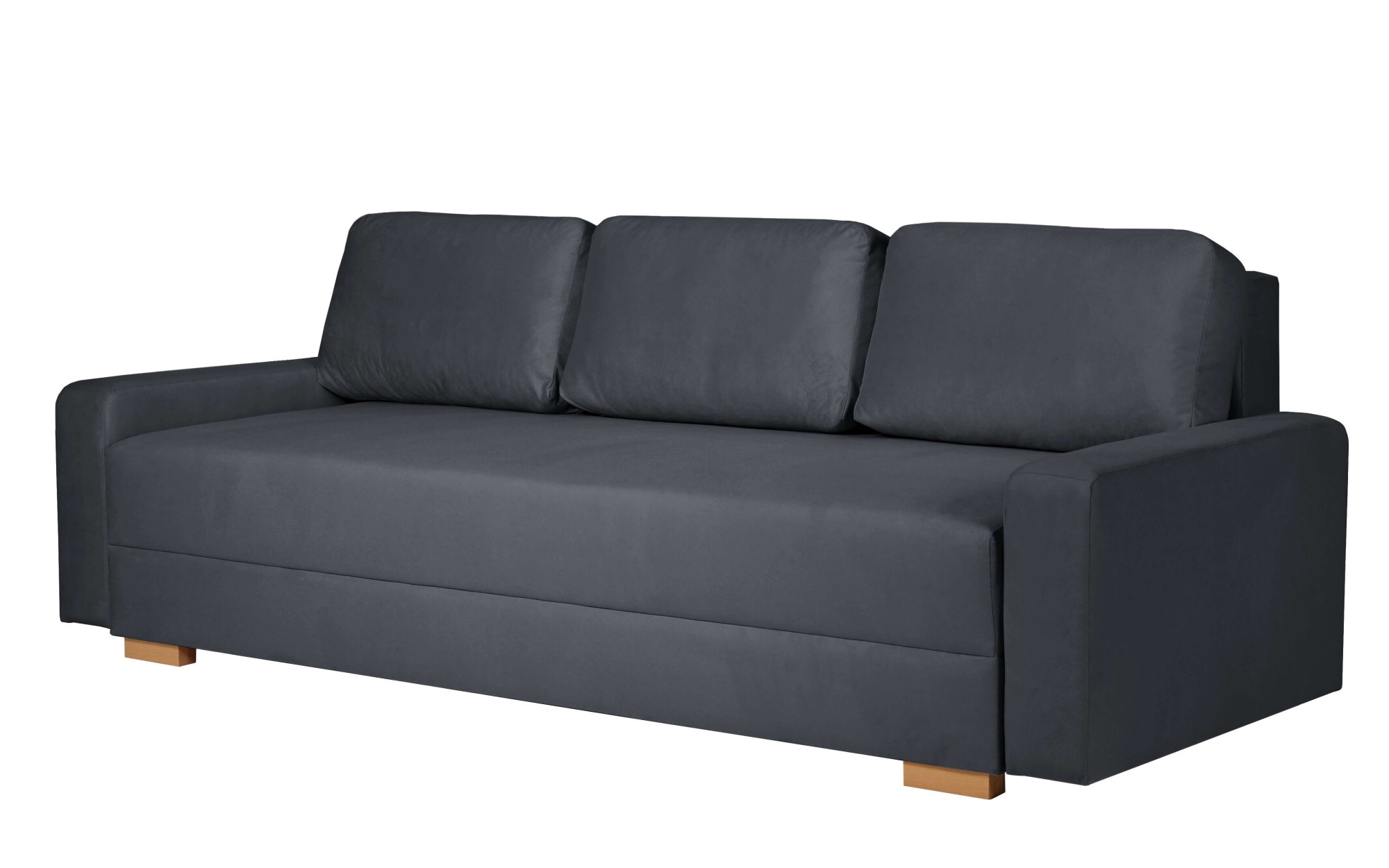 INOSIGN 3-Sitzer »SHERIDIAN Schlafsofa mit Bettkasten, in Feincord & Velvet«, mit Wellenunterfederung, moderne Bezüge, B/H/T 225/94/80