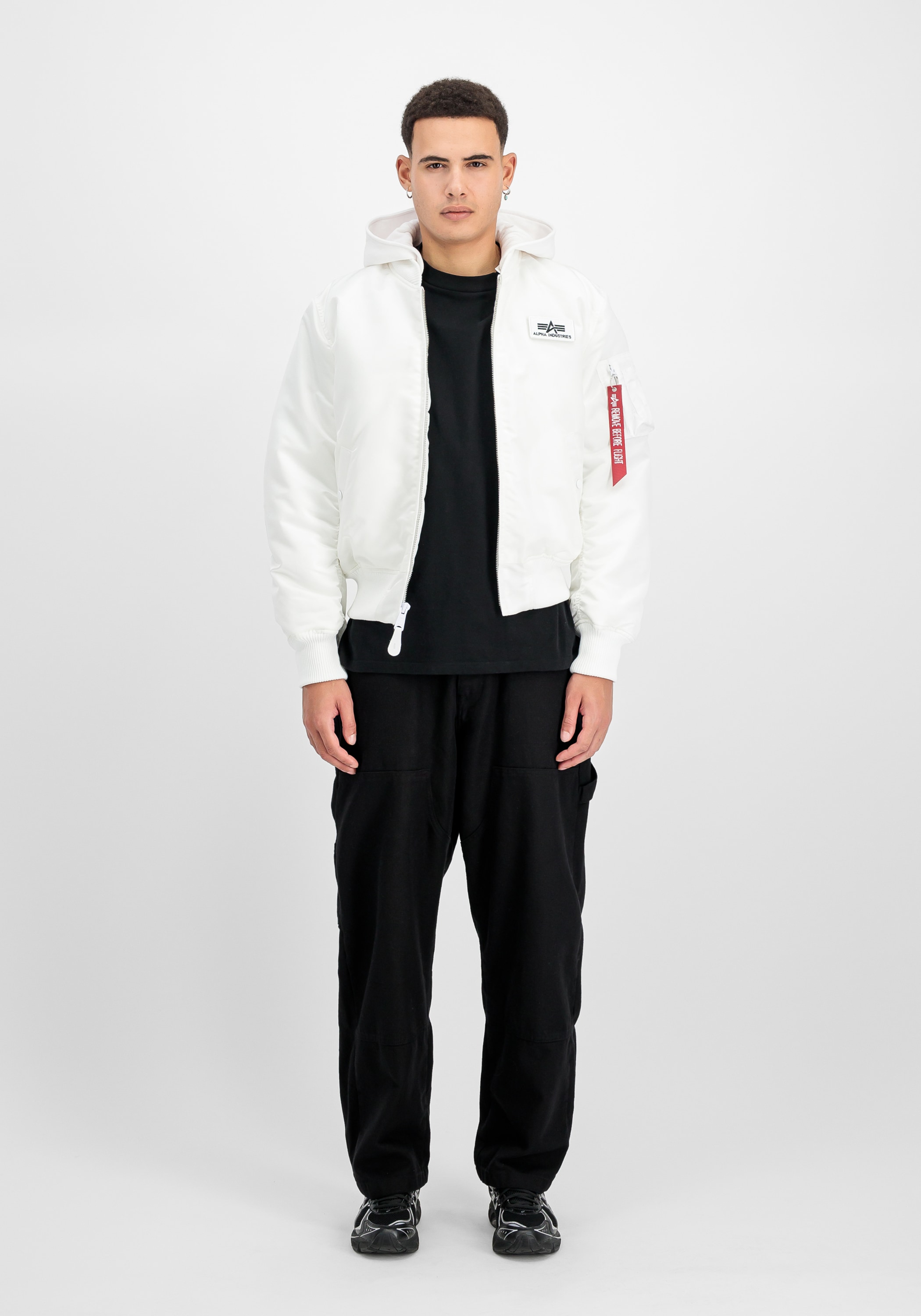 Alpha Industries Bomberjacke »MA-1 Zip Hood Backprint«