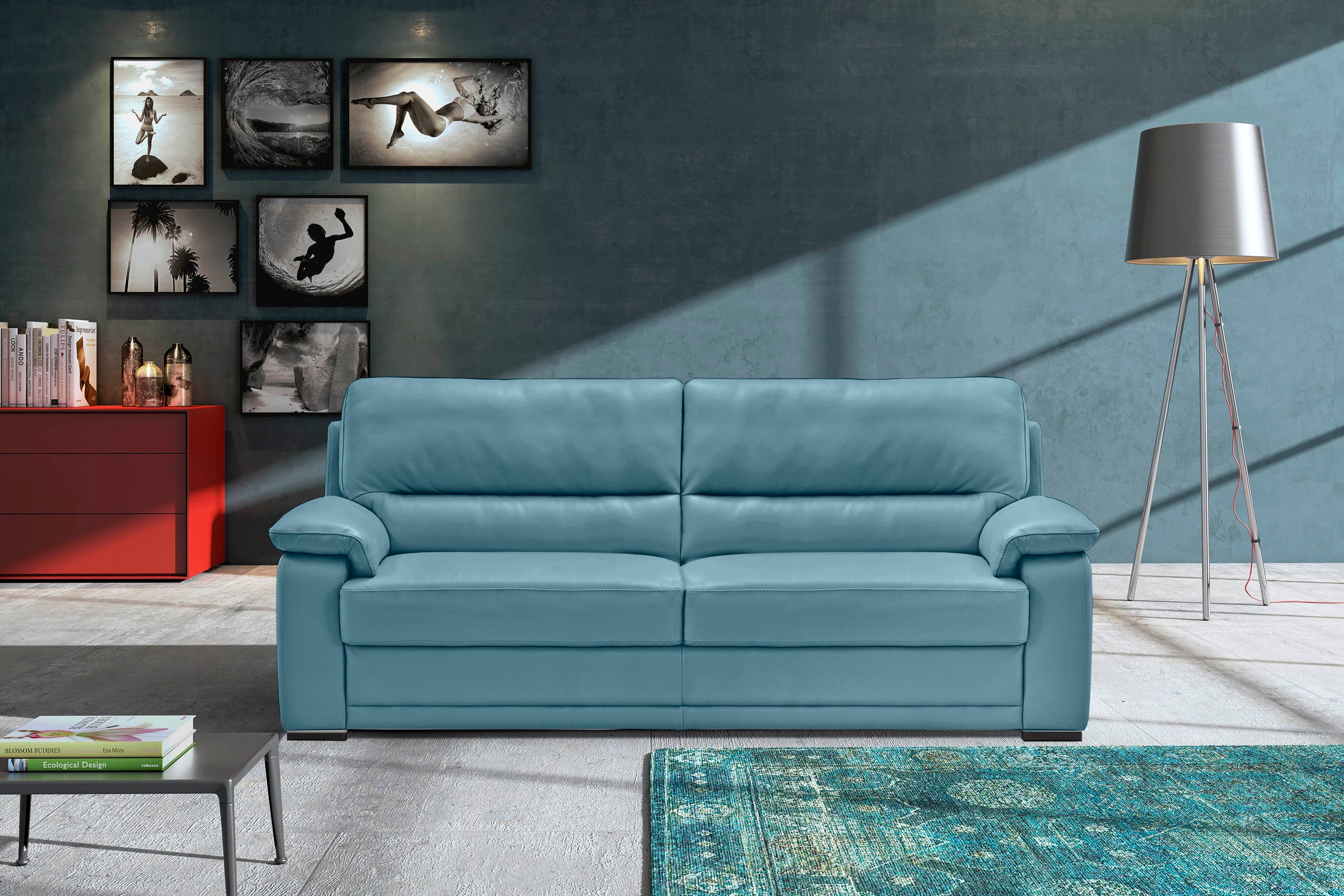 Egoitaliano 2,5-Sitzer »Doris, modernes Designersofa, Ledersofa mit erstkla günstig online kaufen