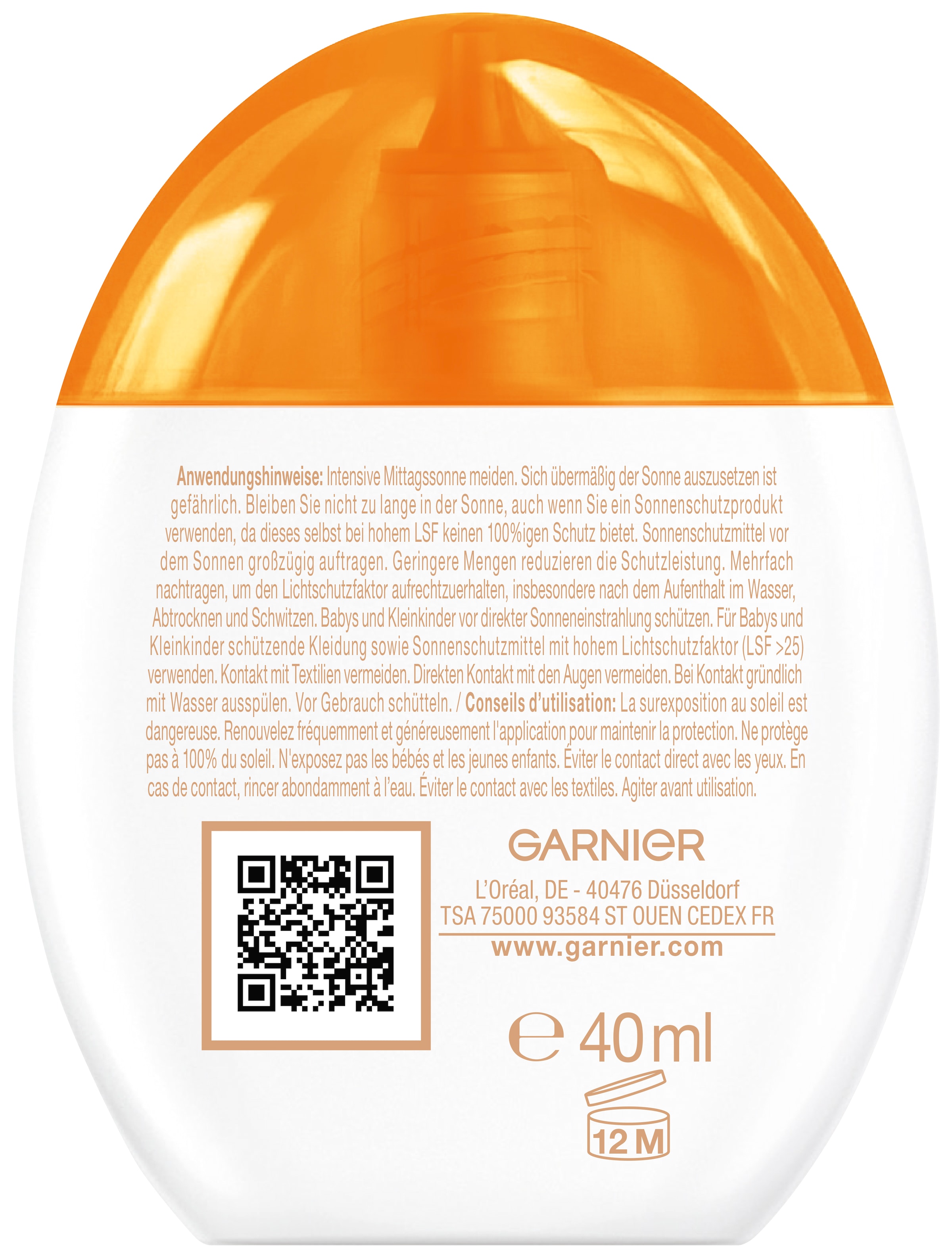 GARNIER Sonnenschutzfluid »SUPER UV UV-WATER-FLUID GLOW LSF 50« für das Gesicht, leichte Fluid-Textur, mit LSF 50