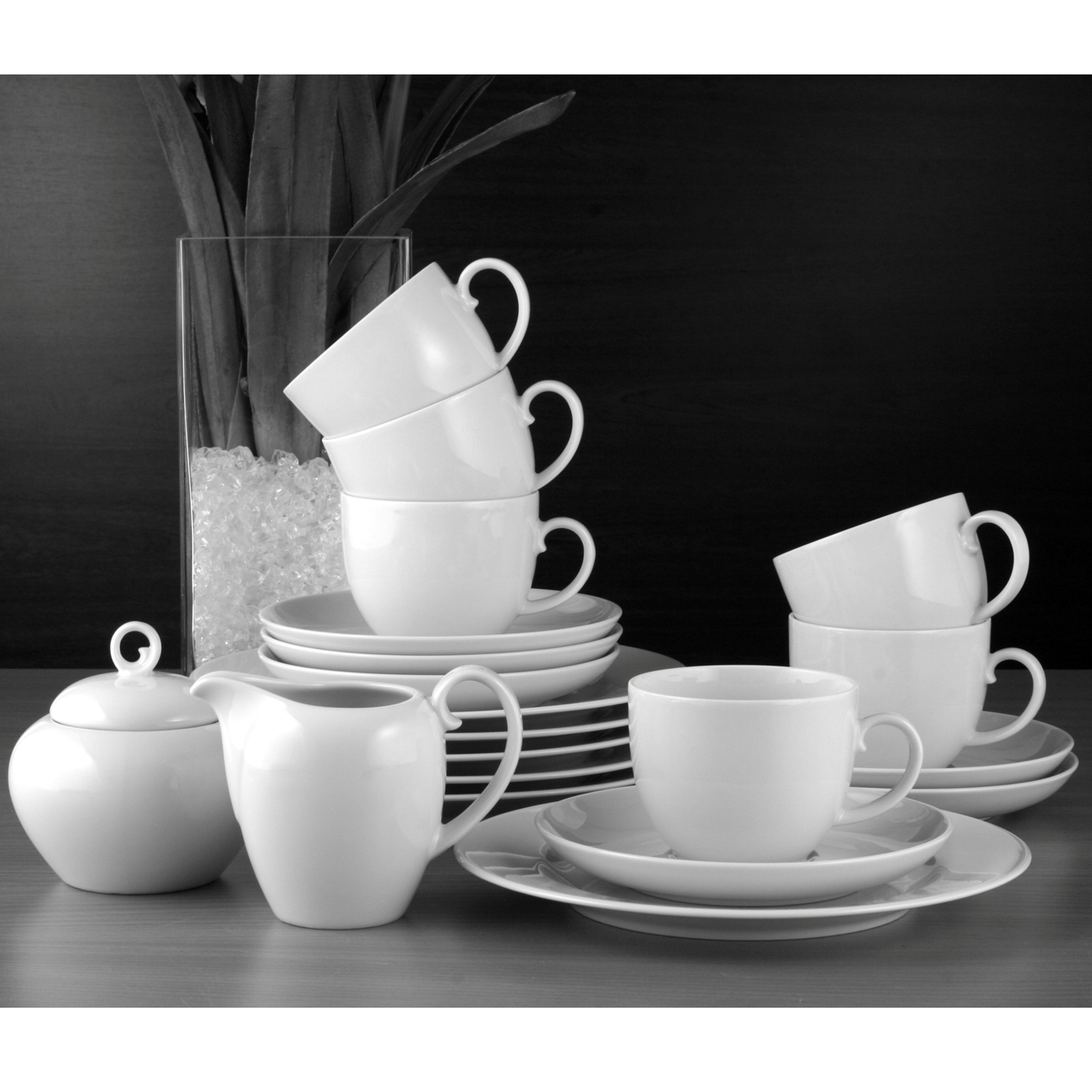 Seltmann Weiden Kaffeeservice »Geschirr-Set, Service Rondo«, (Set, 18 tlg.), Tassen, Teller, Untertassen, 18 Teile, für 6 Personen Made in Germany
