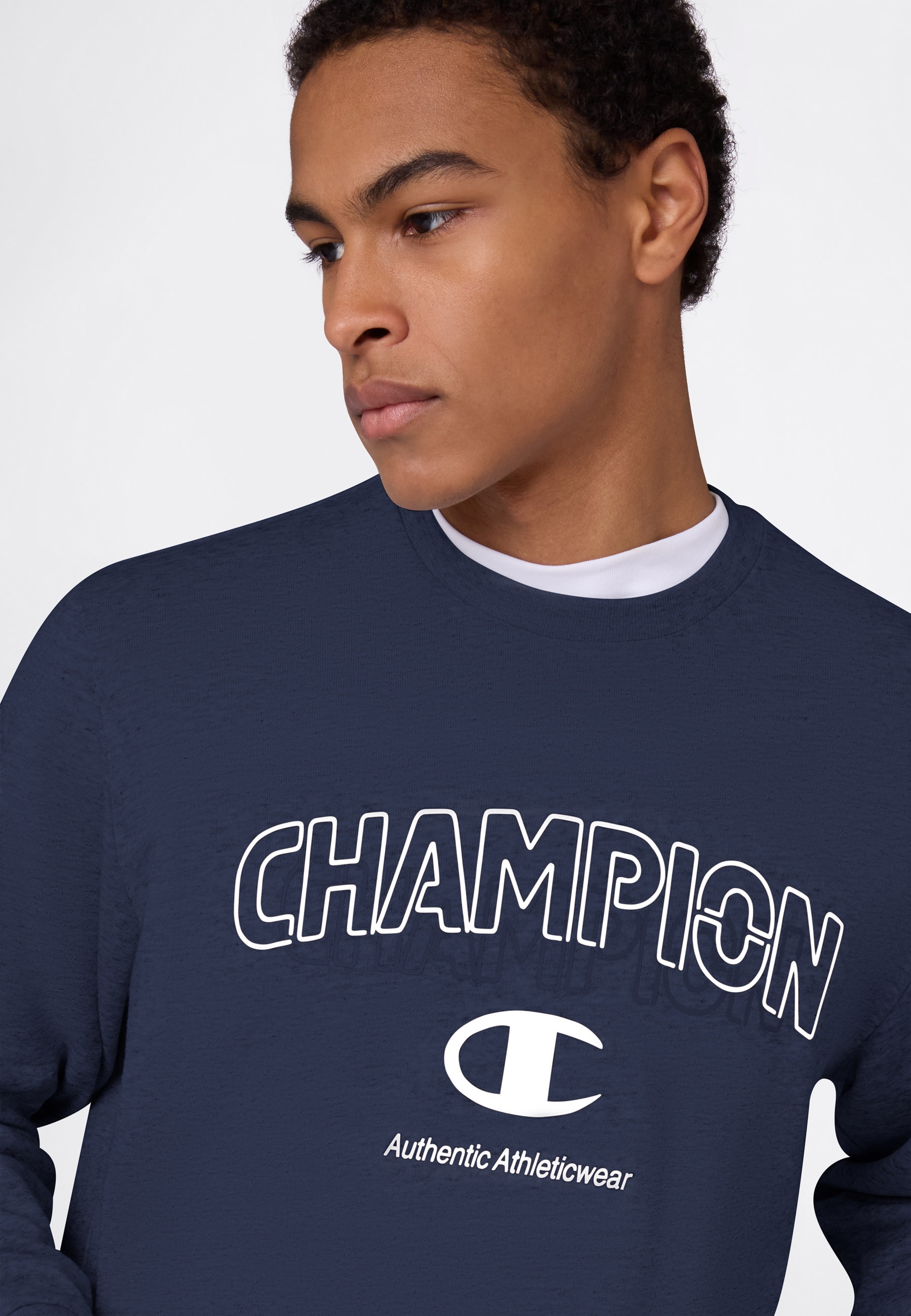 Champion Sweatshirt »Graphic Terry Crewneck Sweatshirt«, sportlicher Schnitt, für Sportmode und Freizeit, Rundhalsausschnitt
