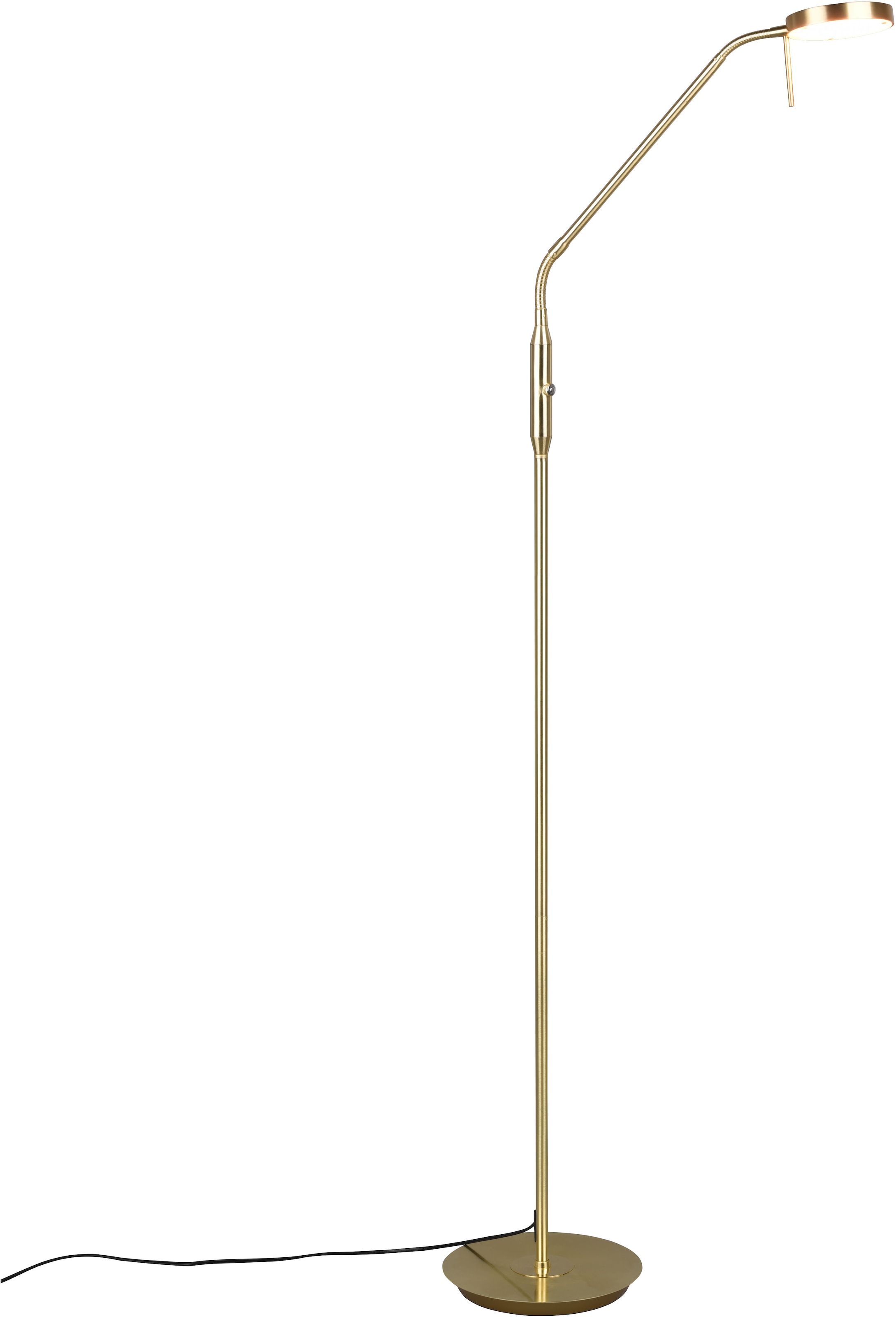 TRIO Leuchten LED Stehlampe »MONZA, Stehleuchte mit Sensordimmer Lichtfarbe einstellbar 2300-4000K«, 1 flammig, Leuchtmittel LED-Board | LED fest integriert, Leuchtenkopf flexibel verstellbar Memoryfunktion Höhe 145-160 cm
