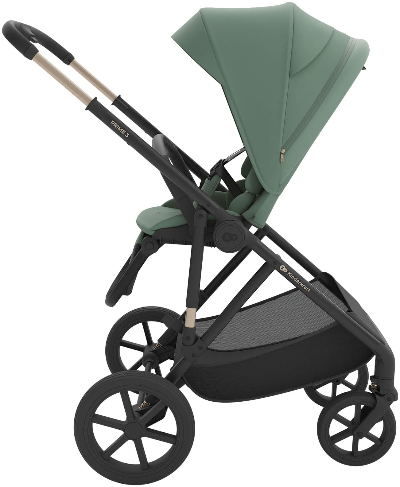 Kinderkraft Kombi-Kinderwagen »PRIME 3 3in1« 22 kg inkl. Babyschale MINK