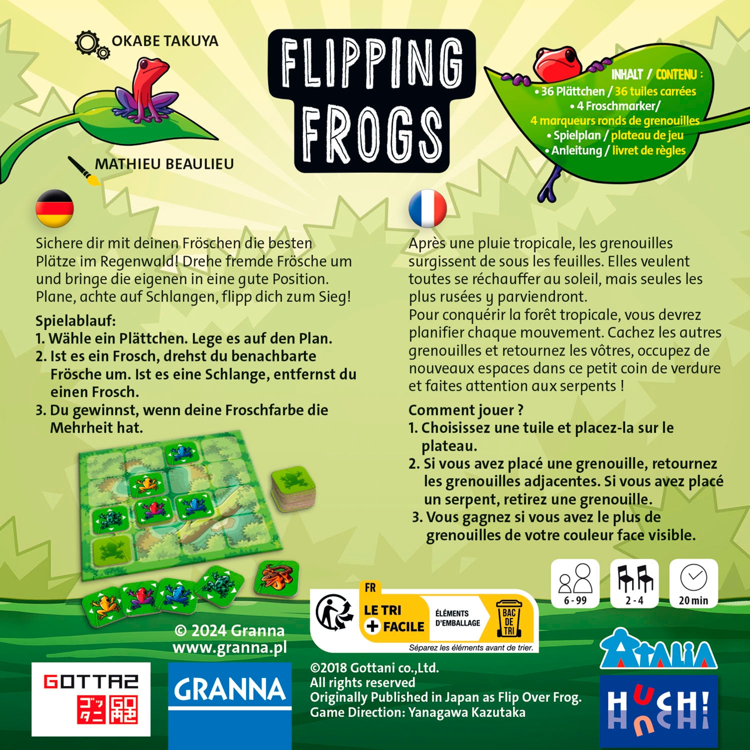HUCH! Spiel »Flipping Frogs«