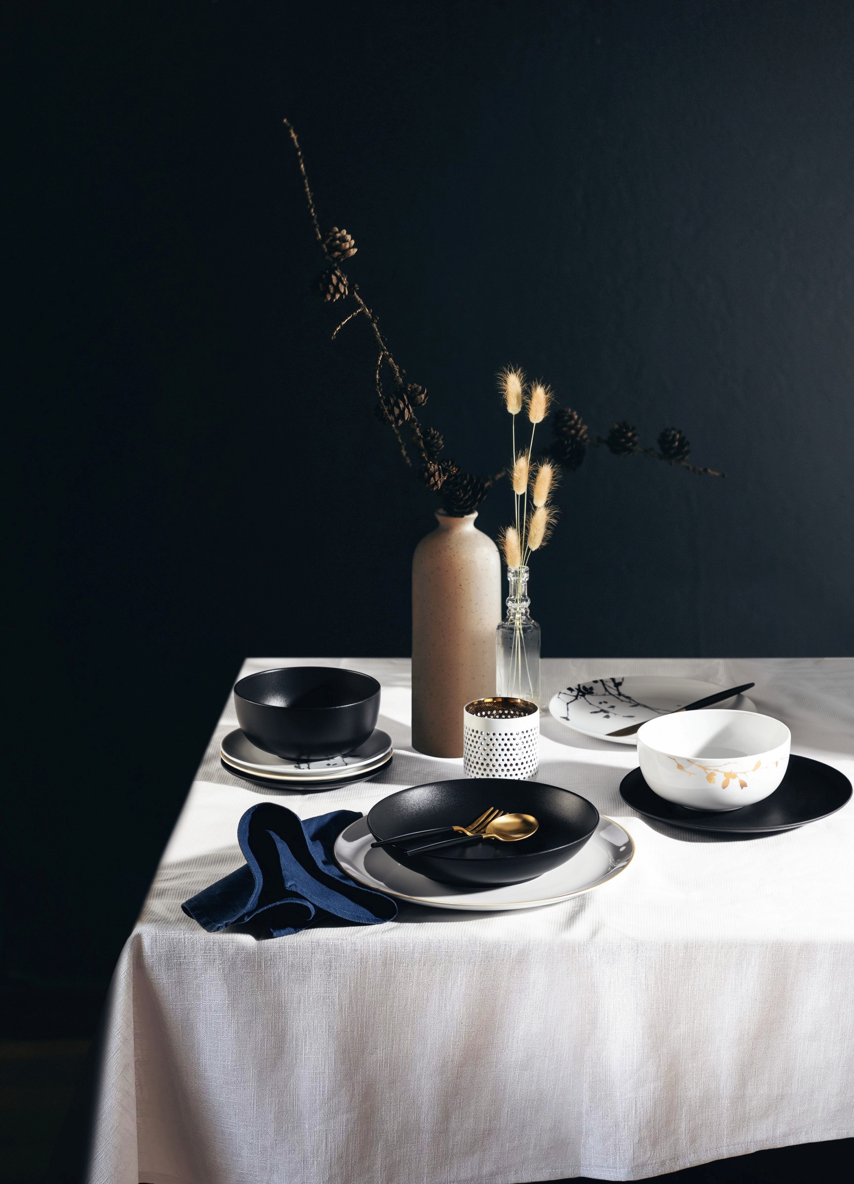 Seltmann Weiden Schüssel »Liberty - Velvet Black«, 1 tlg., aus Porzellan, Foodbowl 17,5 cm