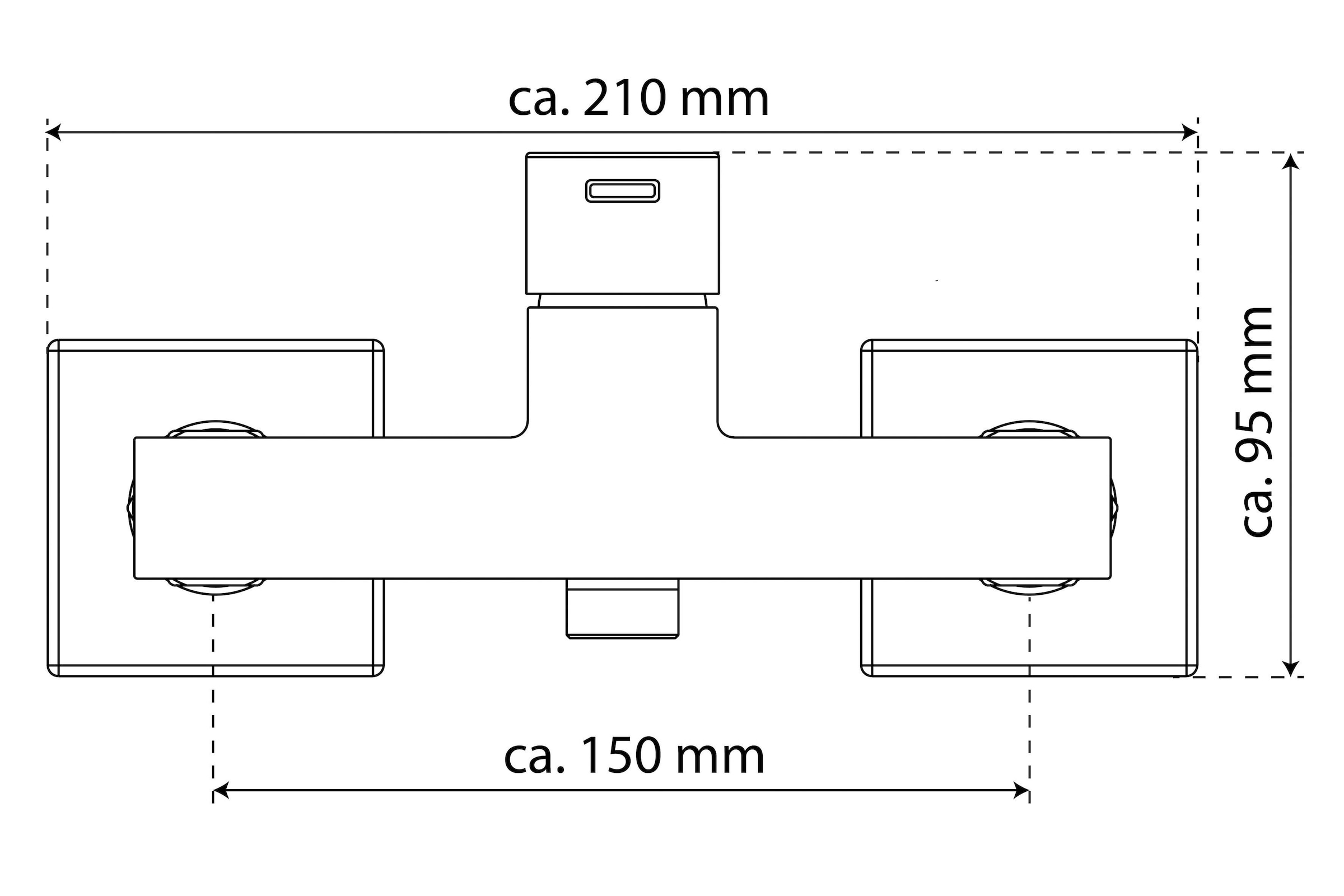 Eisl Duscharmatur »CALVINO«, mit auswechselbarer 25mm Keramik-Kartusche