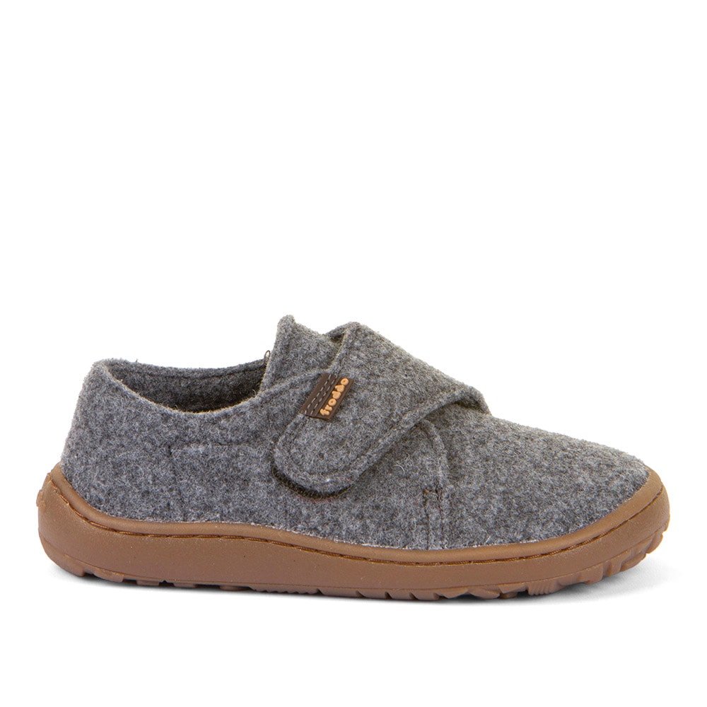 froddo® Hausschuh »BAREFOOT WOOLY«, Klettschuh, Kindergartenschuh mit Wollfutter