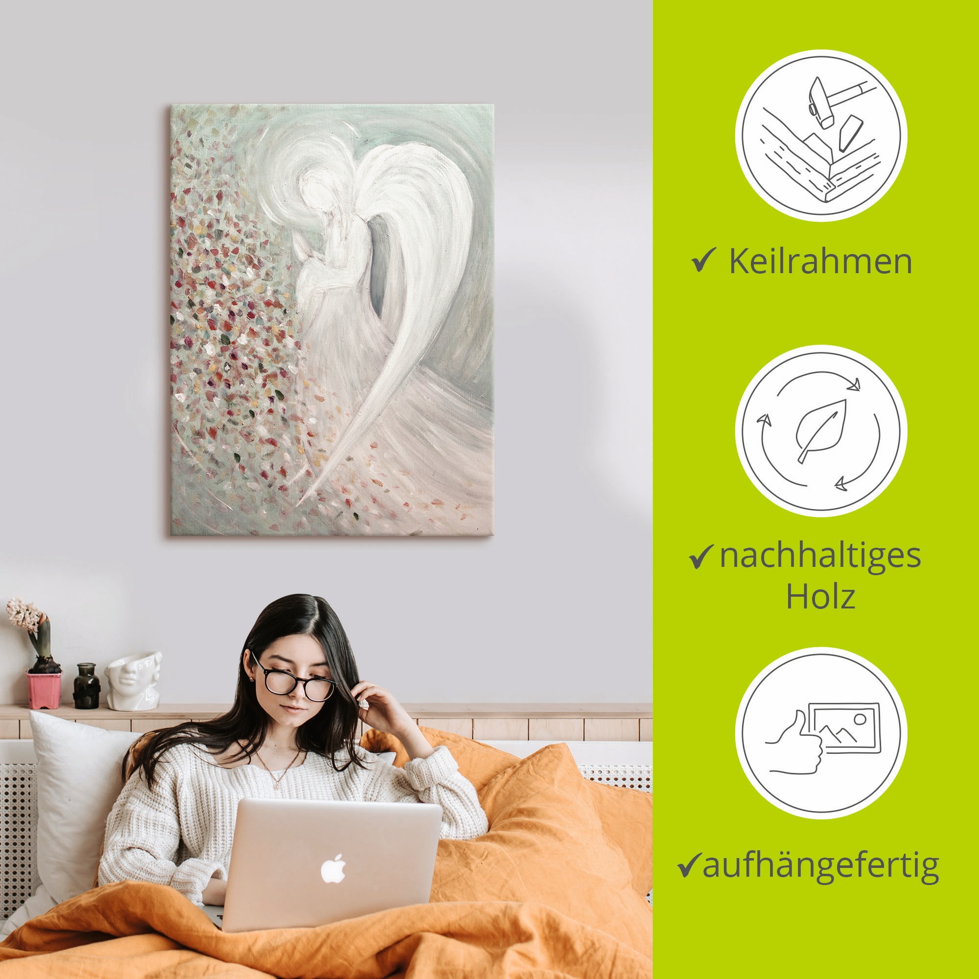 Artland Wandbild »Engelbild I«, Religion, (1 St.), als Leinwandbild, Poster, Wandaufkleber in verschied. Größen