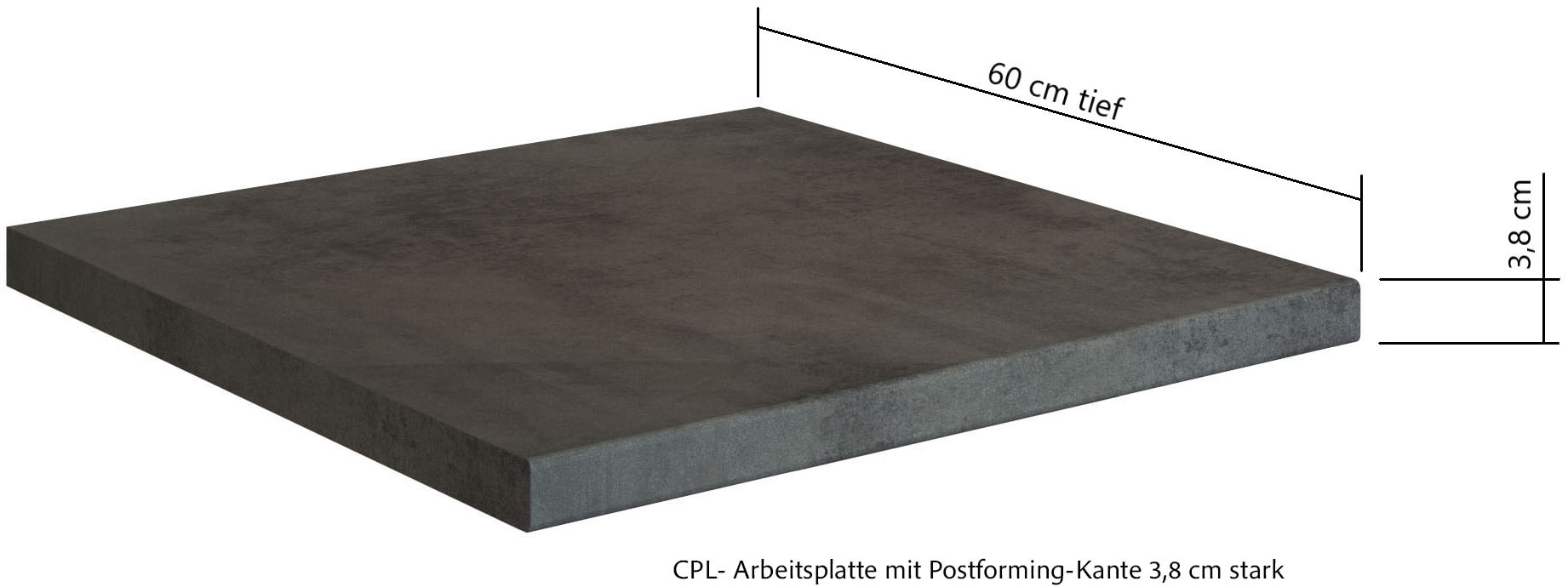 KOCHSTATION Küchenzeile »KS-Lagos, wahlweise mit E-Geräten, Spüle edelstahl oder schwarz«, Breite 330cm, Ceran-oder Induktionskochfeld,mit oder ohne Kühlschrank