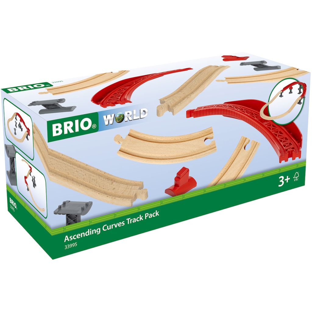 BRIO® Schienenerweiterungs-Set »BRIO® WORLD, Schienenpaket Berg und Tal«