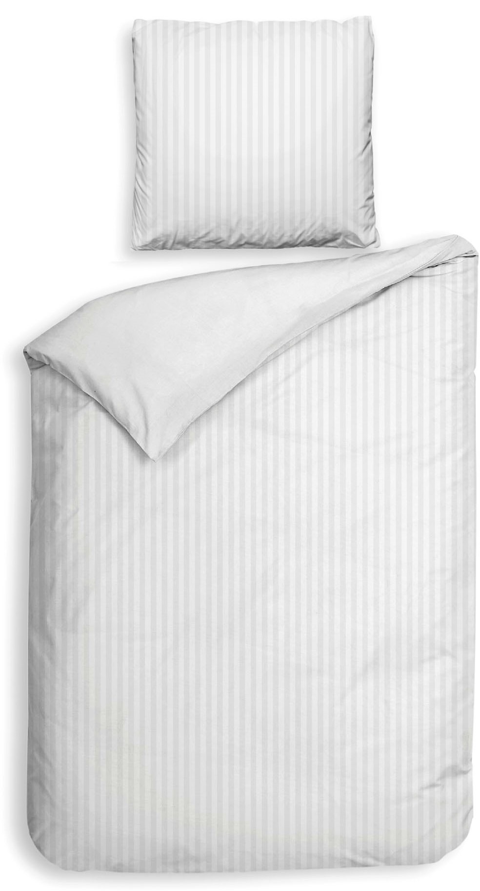 Heckett & Lane Bettwäsche »Banda« 2 tlg. hochwertiges Mako-Satin, Streifen günstig online kaufen