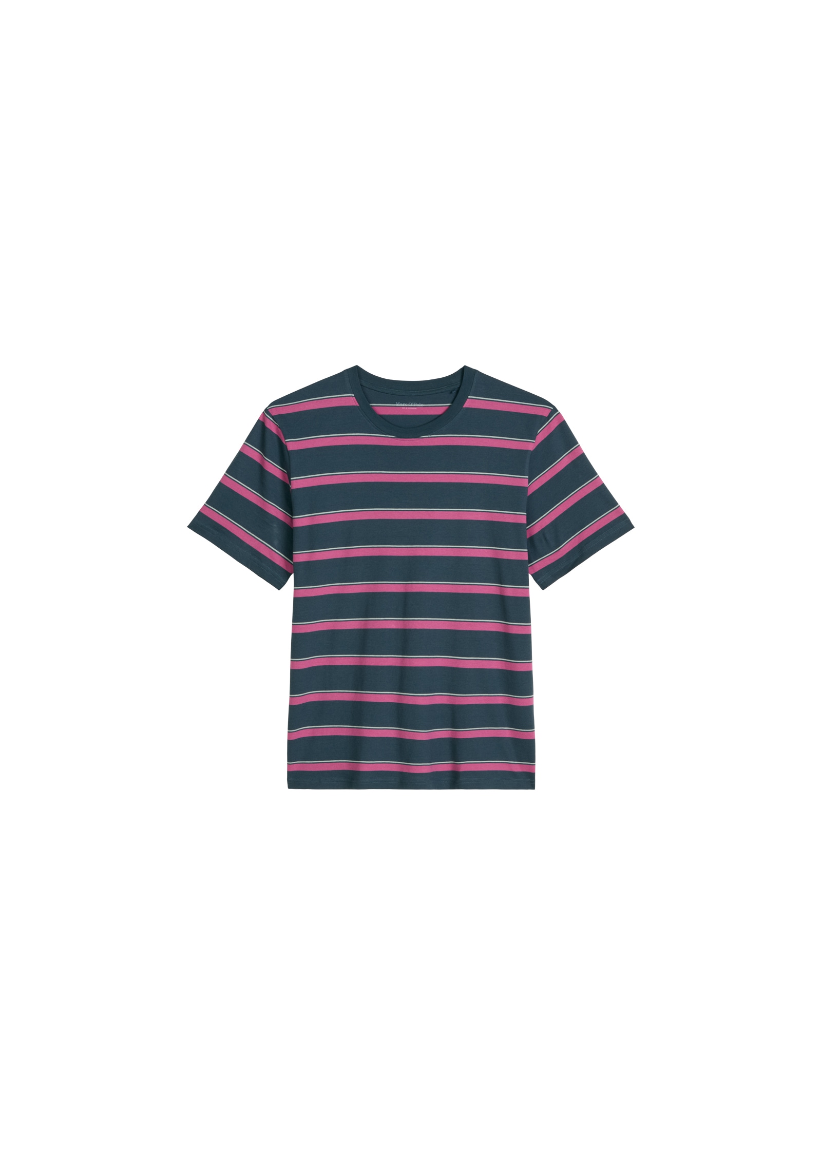 Marc O'Polo Pyjamaoberteil »Mix N Match Cotton« mit Streifen, Rundhalsausschnitt und kurzen Ärmeln