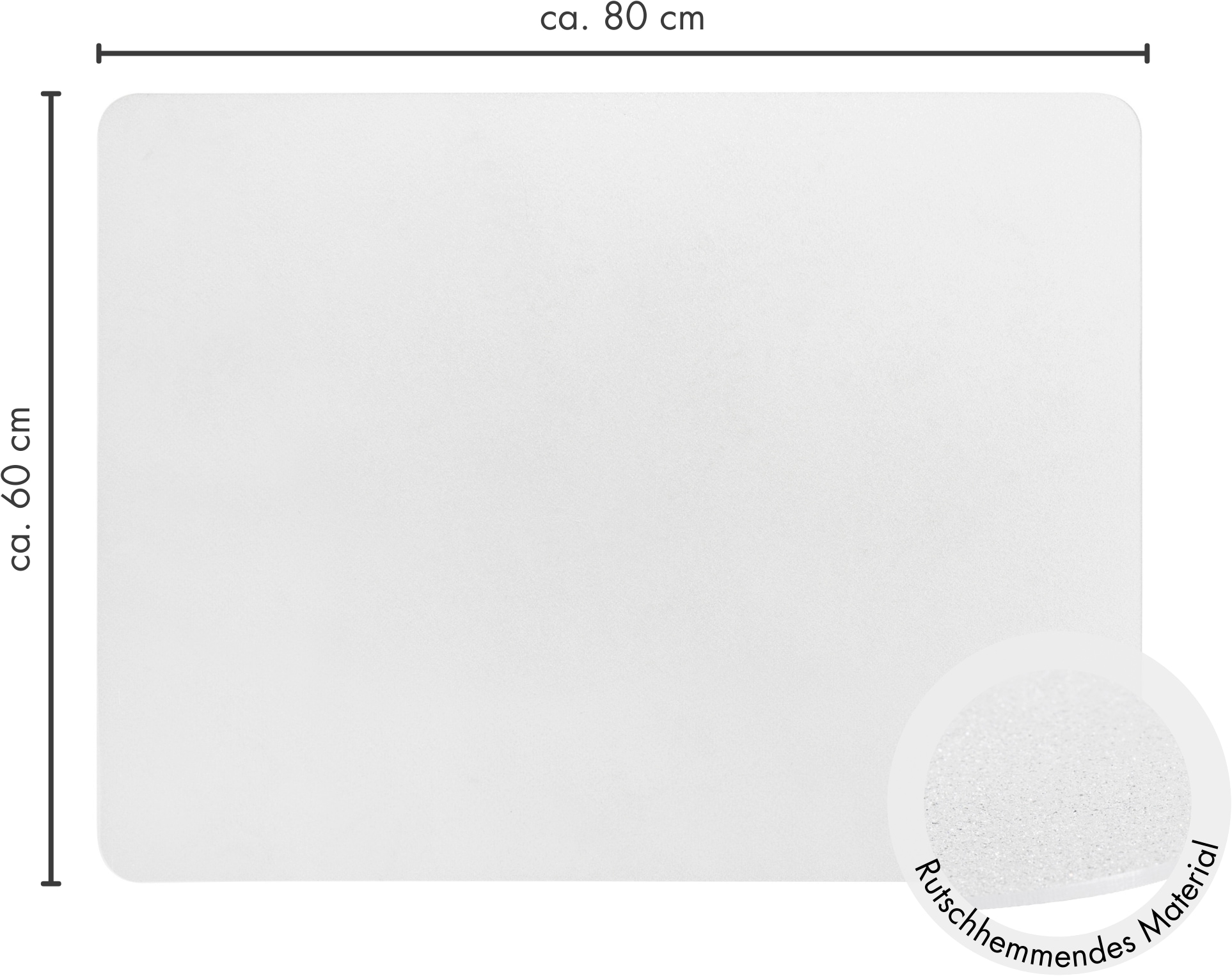 Andiamo Bodenschutzmatte »Premium Bürostuhlmatte, Made in Swiss« 1 Stk. tlg. Bodenschutzplatte, robust & strapazierfähig für den täglichen Gebrauch