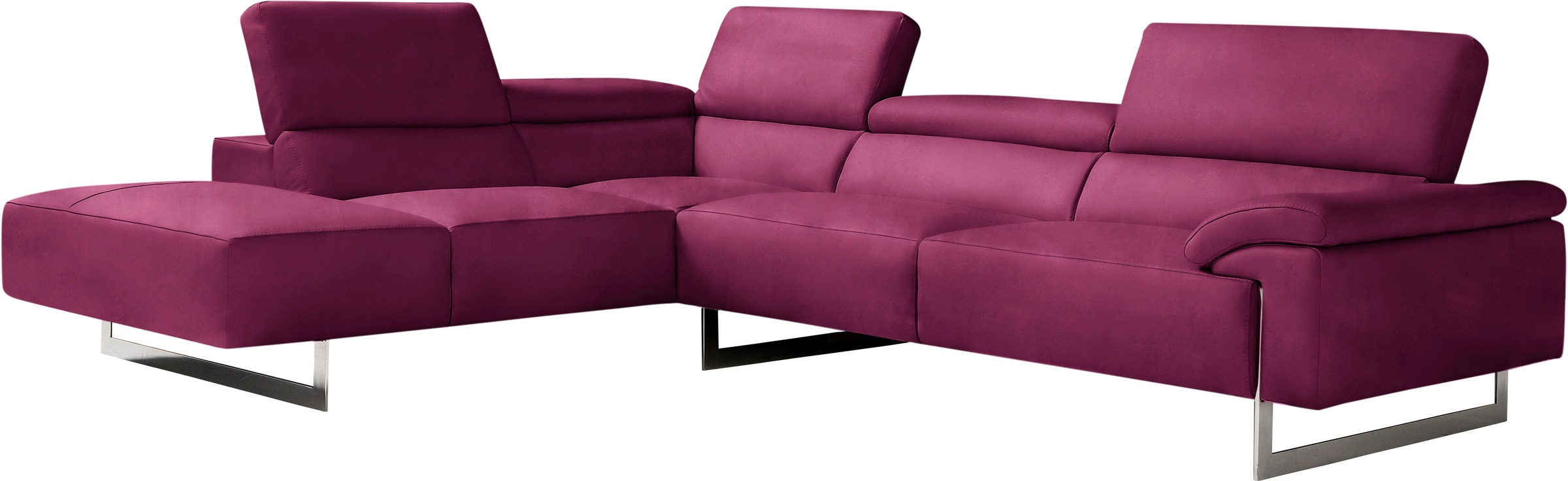 Egoitaliano Ecksofa "Malika, elegant und bequem, Designsofa, L-Form" mit Ot günstig online kaufen