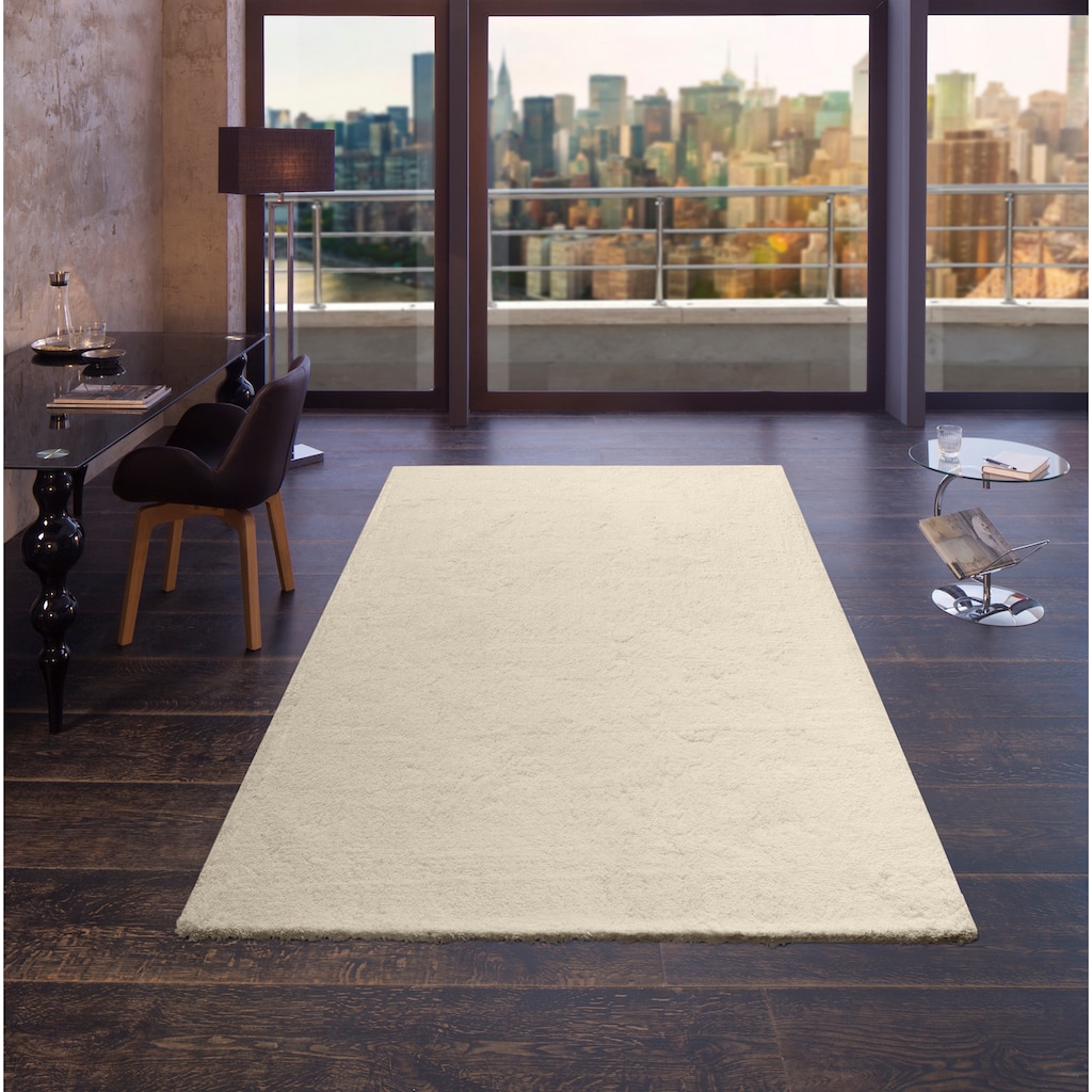 my home Hochflor-Teppich »Microfaser Teppich Magong, besonders weich, sehr feiner Flor«, rechteckig