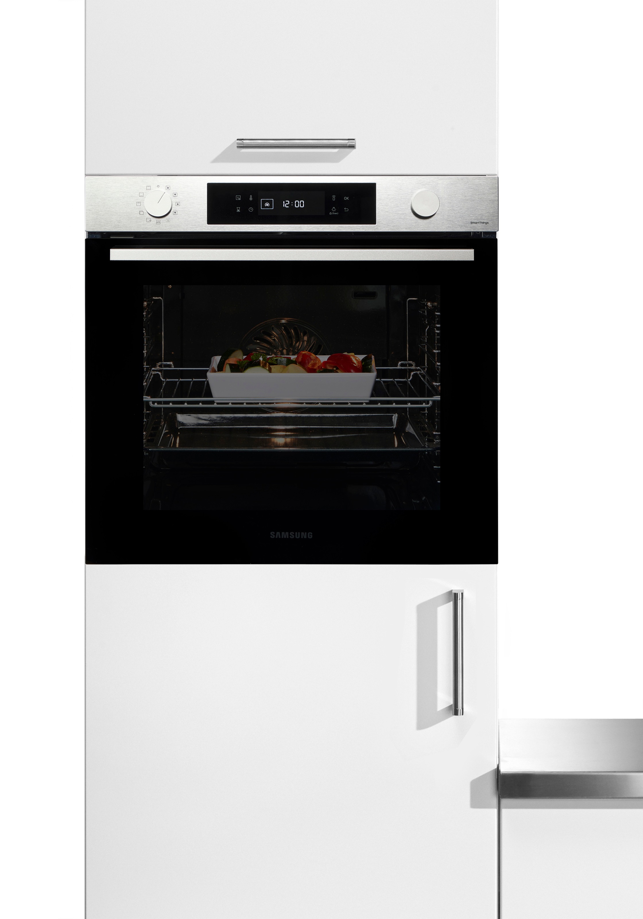 Samsung Einbaubackofen NV7400B »NV7B41307AS«, Pyrolyse-Selbstreinigung, Raumwunder - XXL-Innenraum mit 76L, langsam schließender Tür und WiFi