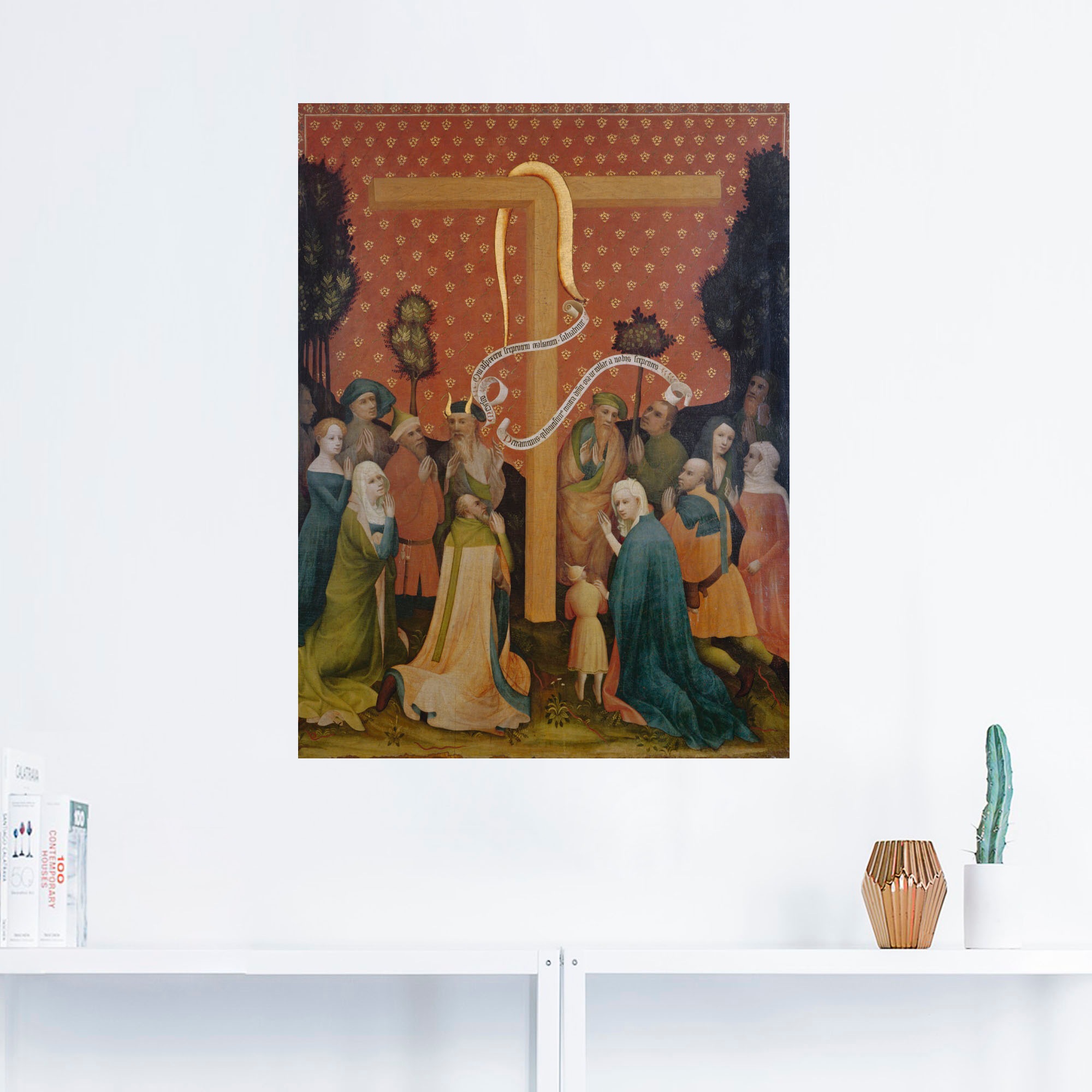 Artland Wandbild »Goldene Tafel«, Religion, (1 St.), als Leinwandbild, Wandaufkleber oder Poster in versch. Größen