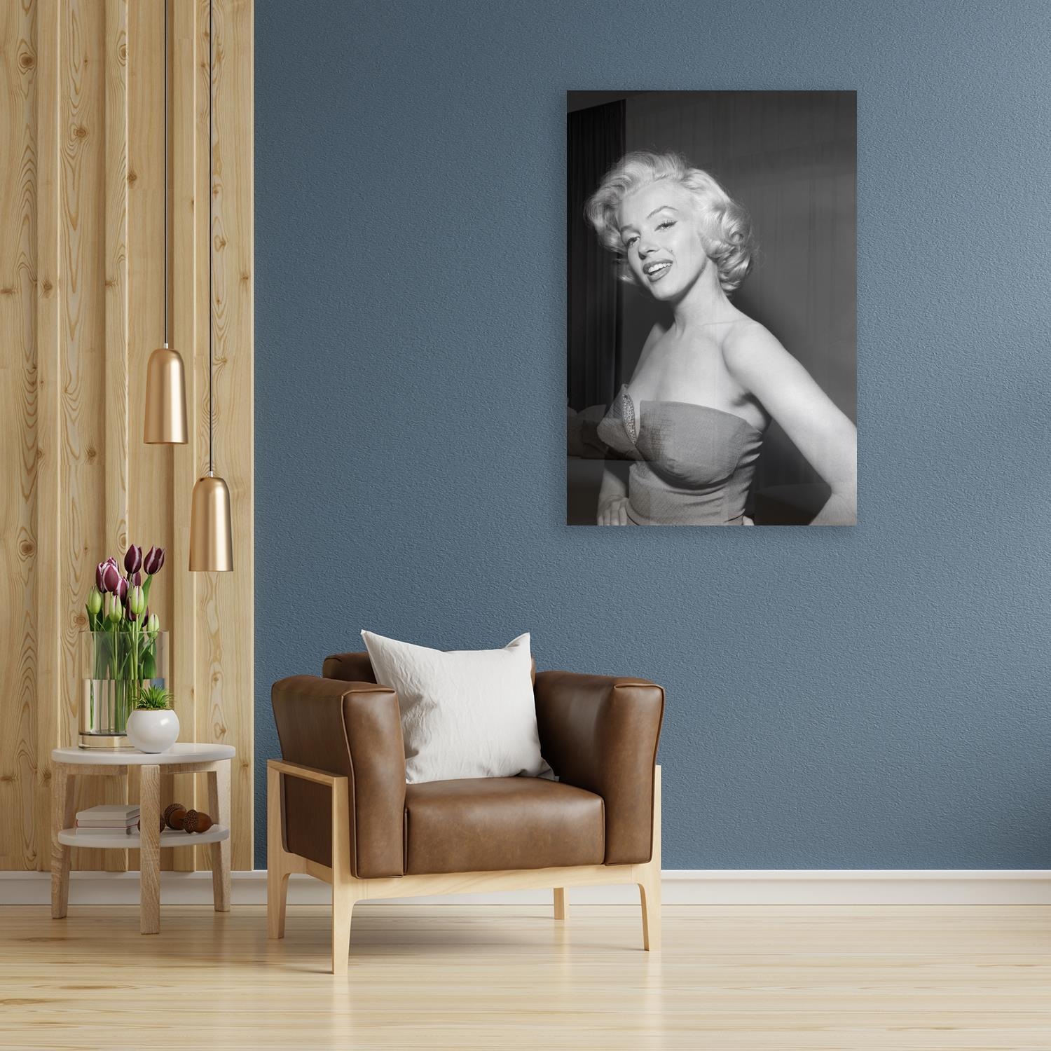 queence Acrylglasbild »Marilyn Monroe«, Schwarz-Weiß-Frau-Stars-Portrait-Fo günstig online kaufen