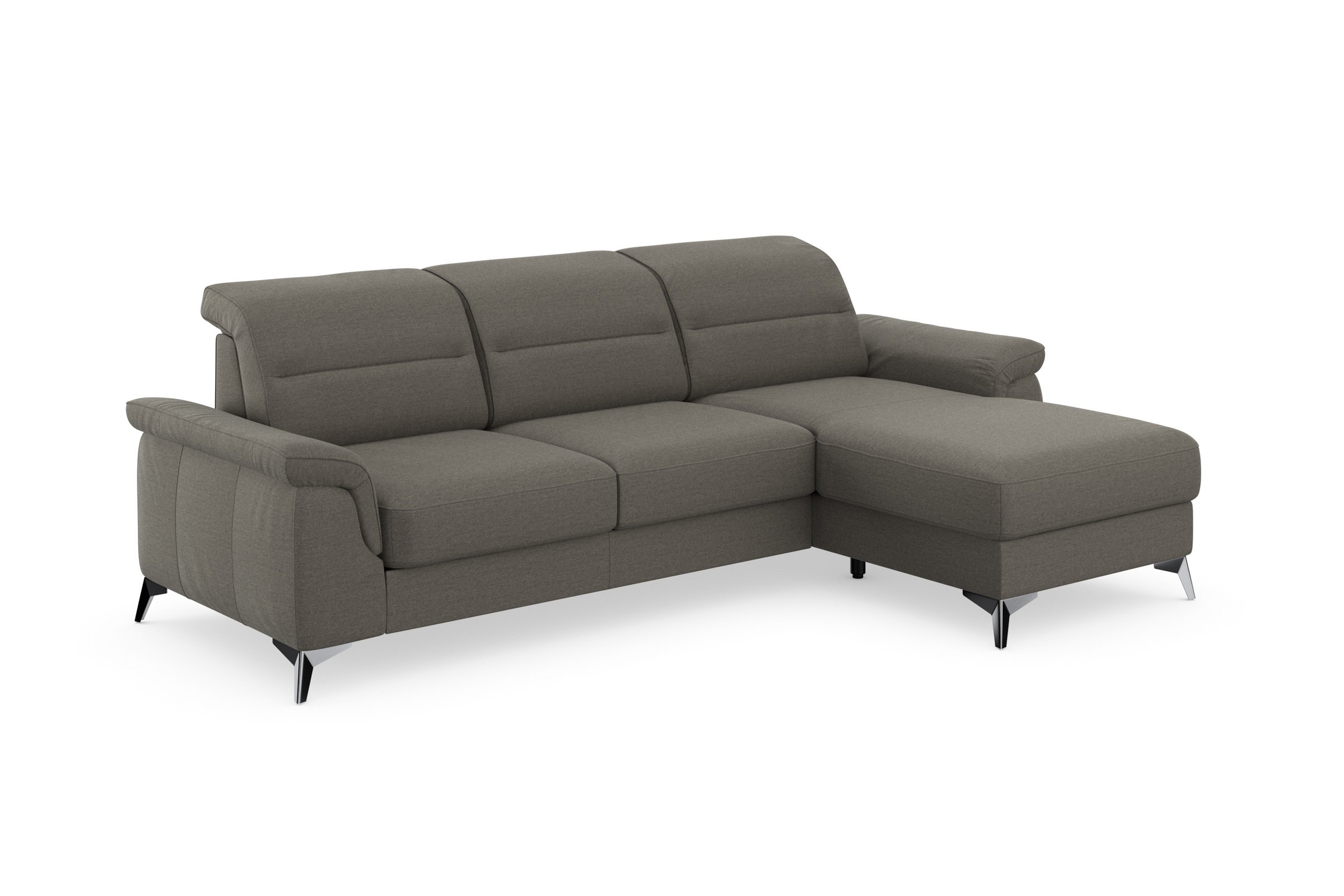 sit&more Ecksofa »Sinatra L-Form«, mit Recamiere, optinal mit Kopfteilverstellung und Armteilfunktion