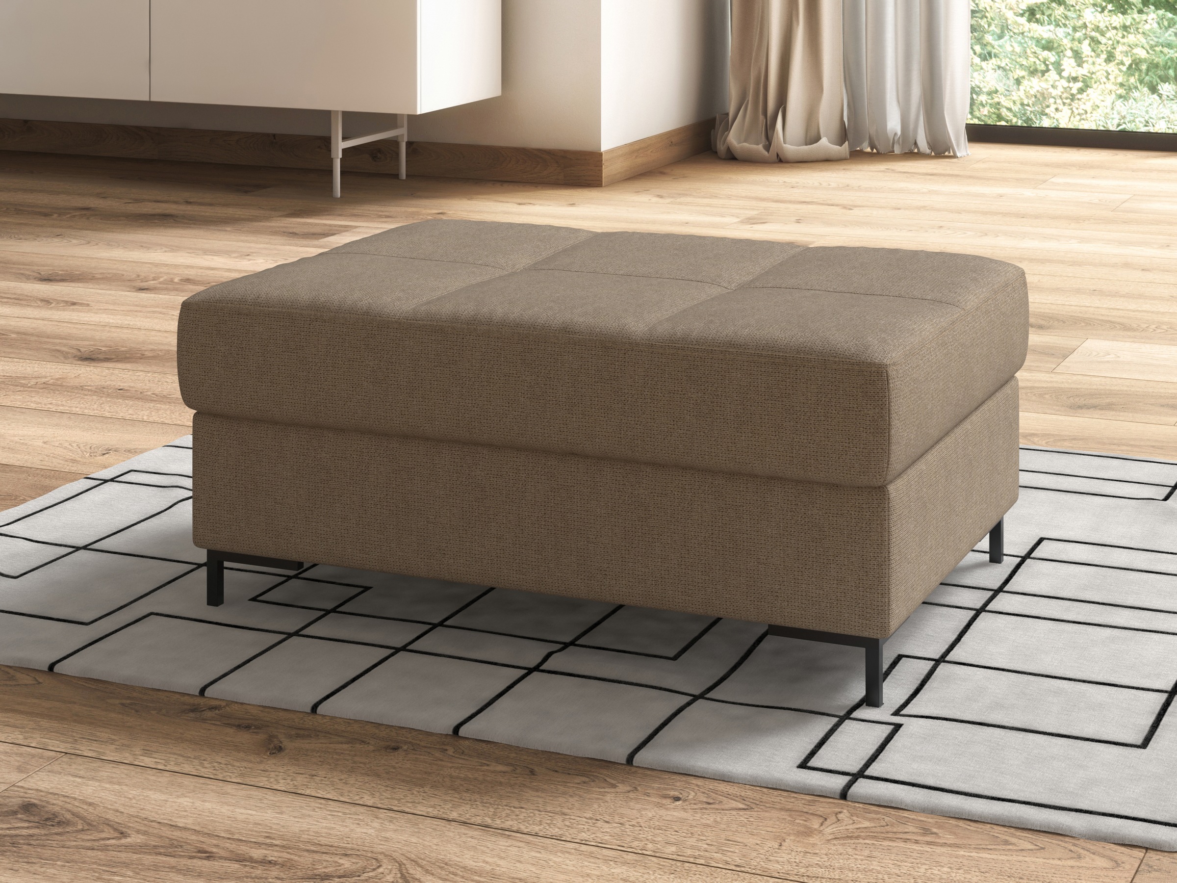 DOMO collection Polsterhocker »Capelo«, inklusive Federkern