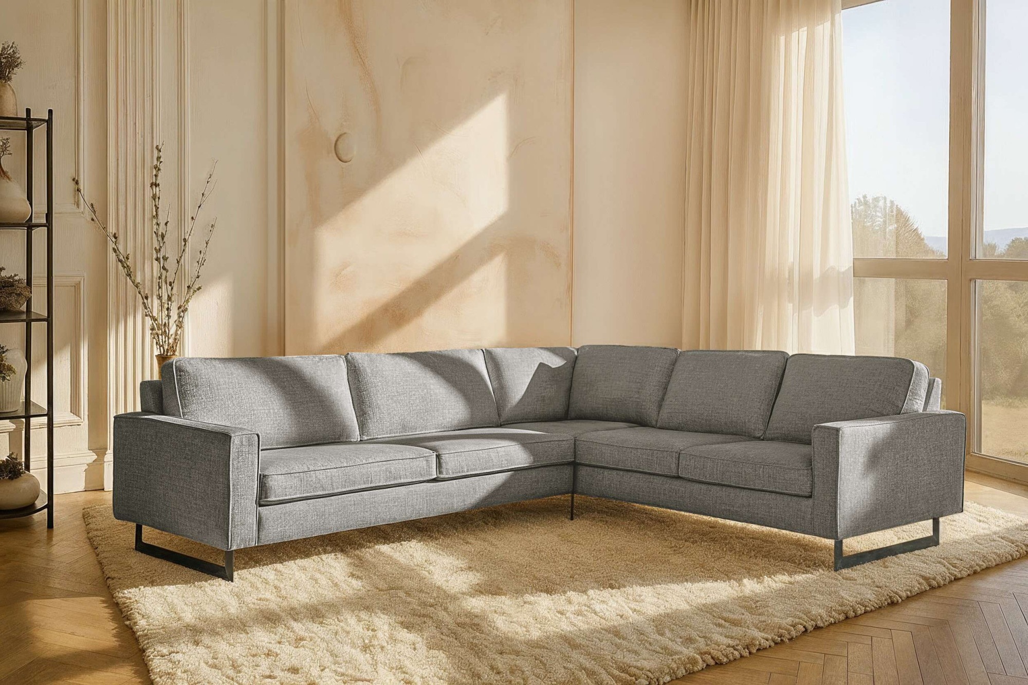 Home affaire Ecksofa »Pinto, XXL, 250/290 cm, langer Schenkel, Ottomane« Co günstig online kaufen