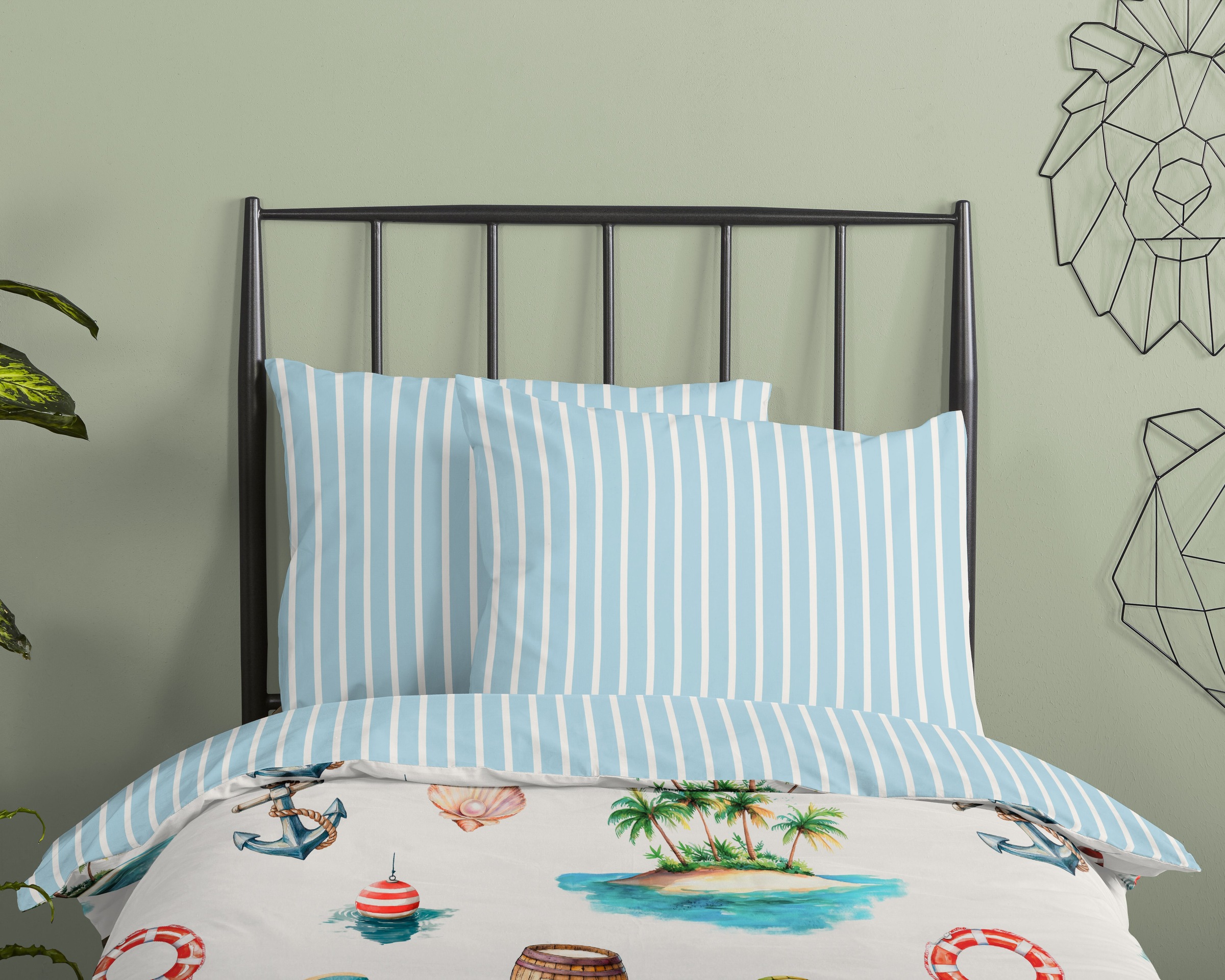 good morning Kinderbettwäsche »Capi« 2 Stk. Baumwolle, Renforcé, Wendeoptik, Kind, Baby, Maritim, Meer