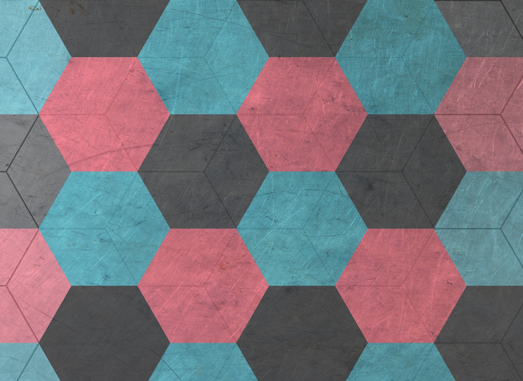 A.S. Création Vliestapete »Fototapete Geometrisches Muster Rosa Blau Grau« günstig online kaufen