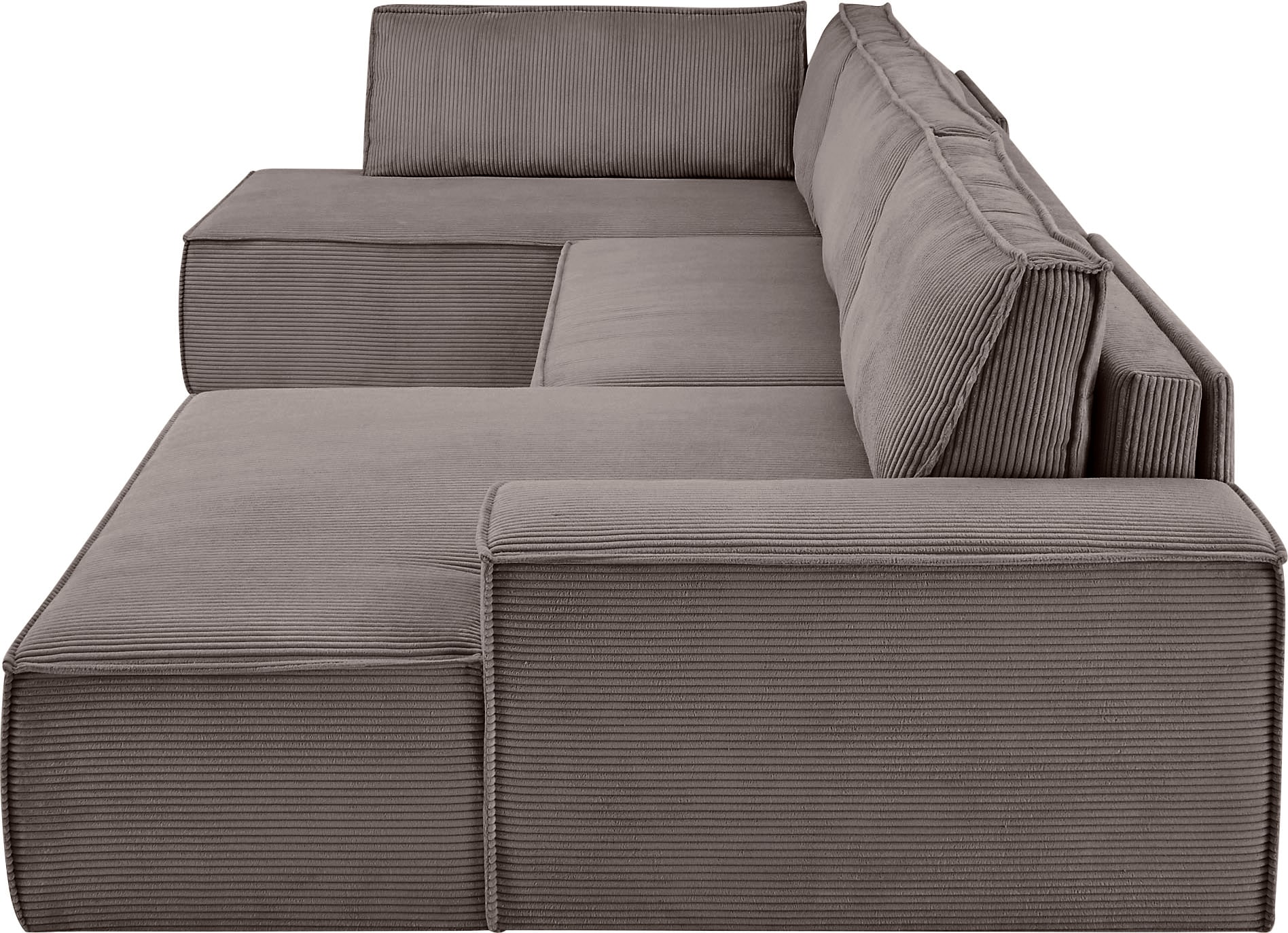 Home affaire Wohnlandschaft »SHERWOOD 329 cm, U-Form, Schlafsofa,«