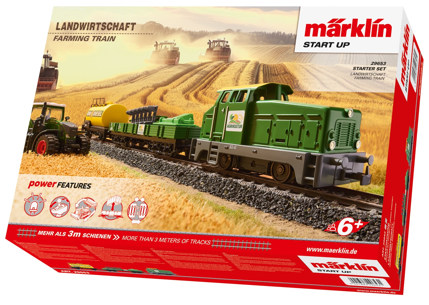 Märklin Modelleisenbahn-Set »Märklin Start up - Startpackung "Landwirtschaft" - 29653« Made in Europe