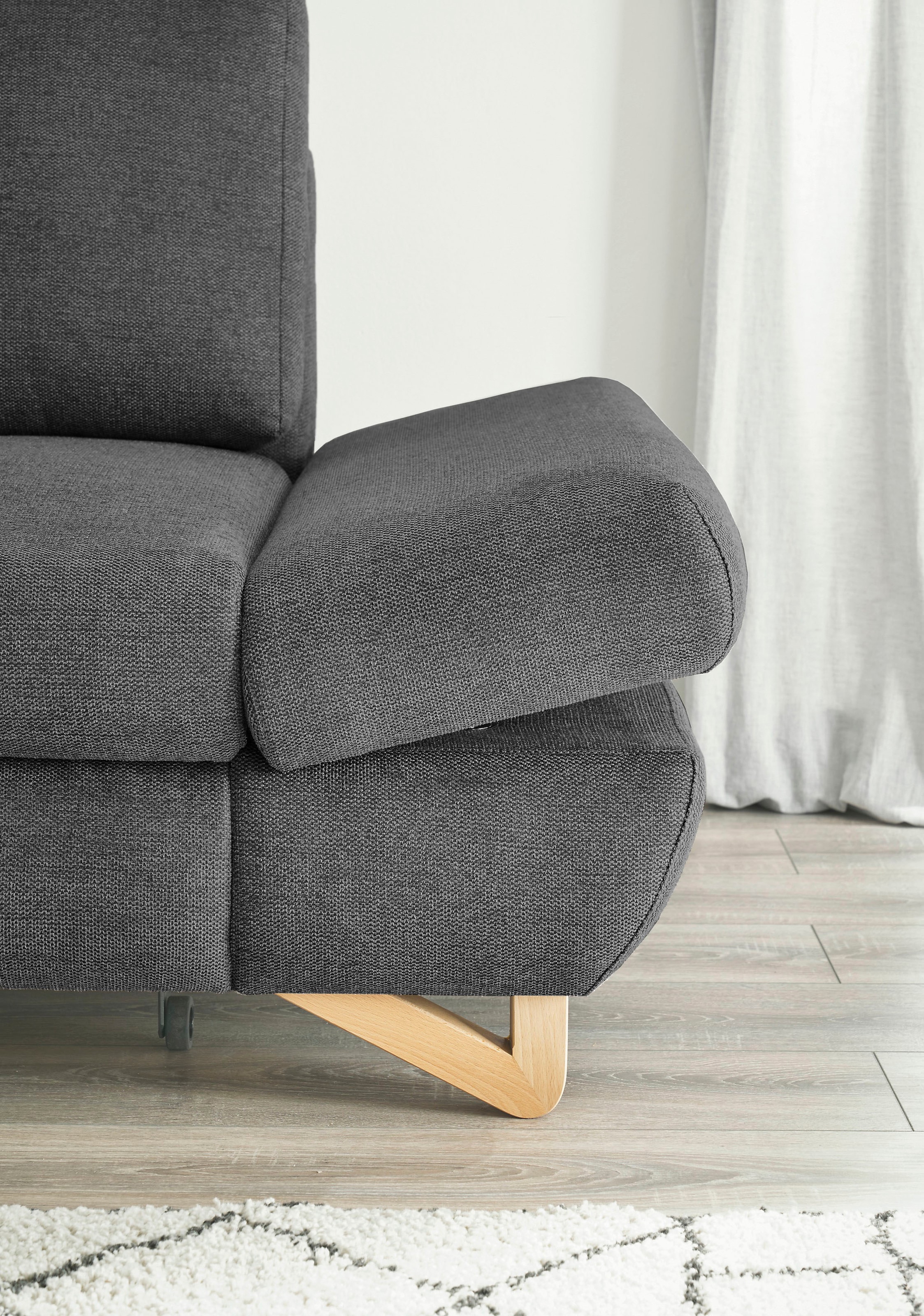 INOSIGN Ecksofa »City/Giron, L-Form,«, verstellbare Armlehnen mit Rasterfunktion