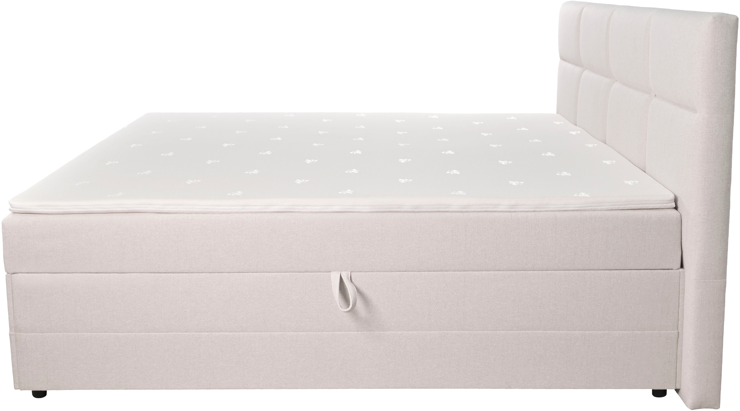 INOSIGN Boxbett »Fillmore inkl. Bettkasten, Liegefläche 180x200 cm, in Boxspring-Optik«, inkl. Topper, erhältlich in verschiedenen Farben