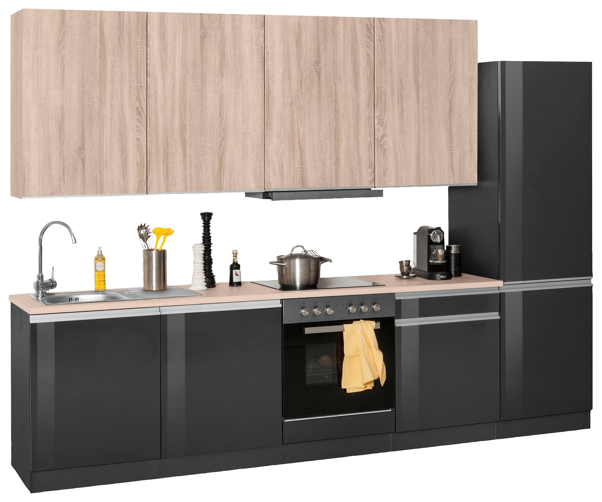 KOCHSTATION Küchenzeile »KS-Ohio« mit E-Geräten, Breite 300 cm günstig online kaufen