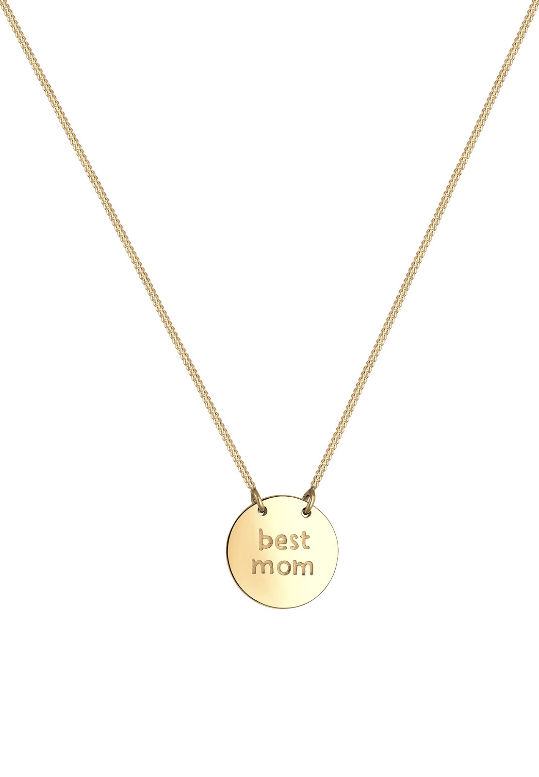 Elli Kette mit Anhänger »Wording Muttertag Best Mom 925 Sterling Silber«
