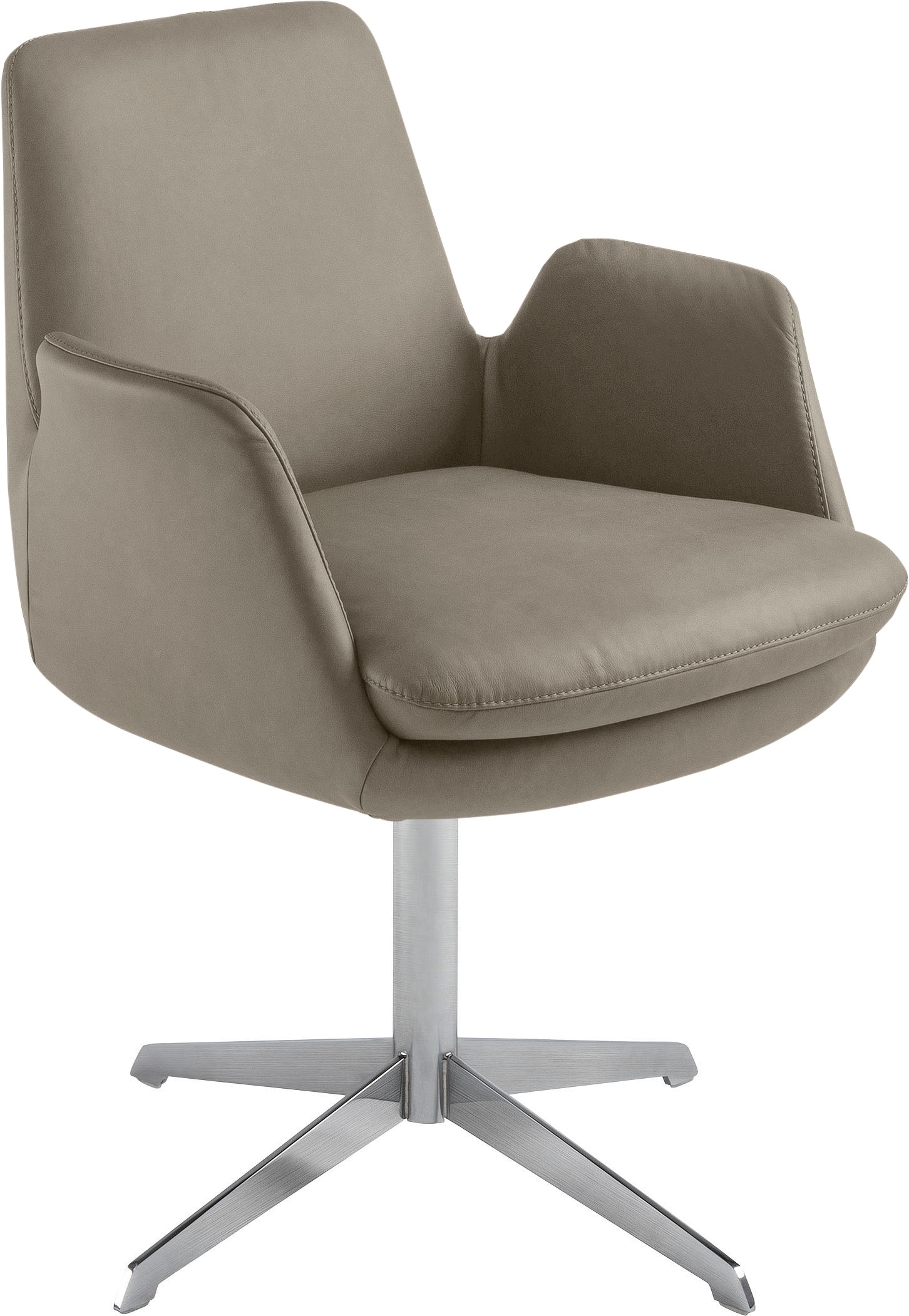 K+W Komfort & Wohnen Drehstuhl »Cube« () Rückholfunktion, Untergestell Edel günstig online kaufen