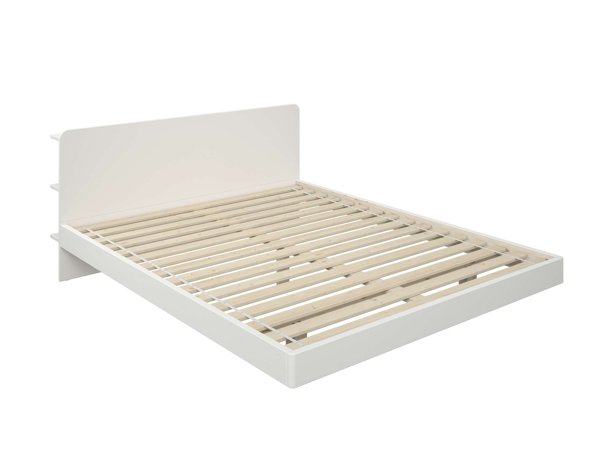 Home affaire Massivholzbett »Amaliah Schwebebett, versteckte Regale hinter dem Kopfteil,« schwebender Effekt, mit Lattenrost, modernes Design, stabile Qualität