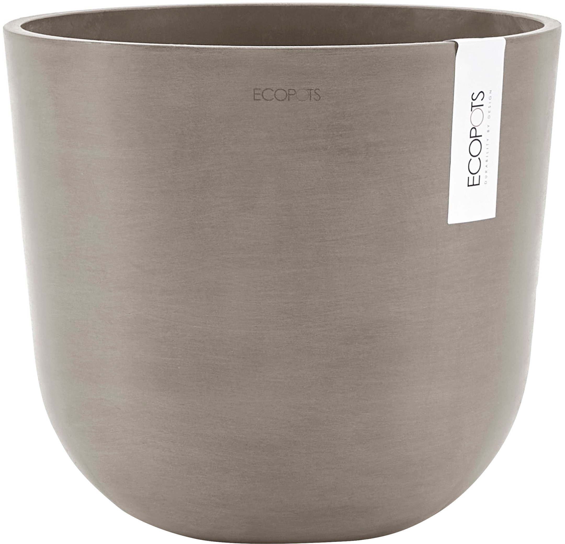 ECOPOTS Blumentopf »Oslo 25 Taupe«, für innen und außen: frostsicher, bruchsicher und lichtbeständig