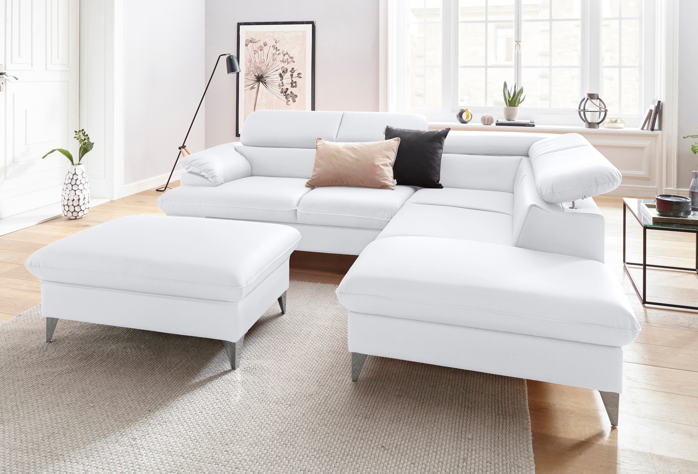 COTTA Polstergarnitur »Caluso L-Form«, (2 tlg.), Set bestehend aus: Ecksofa günstig online kaufen