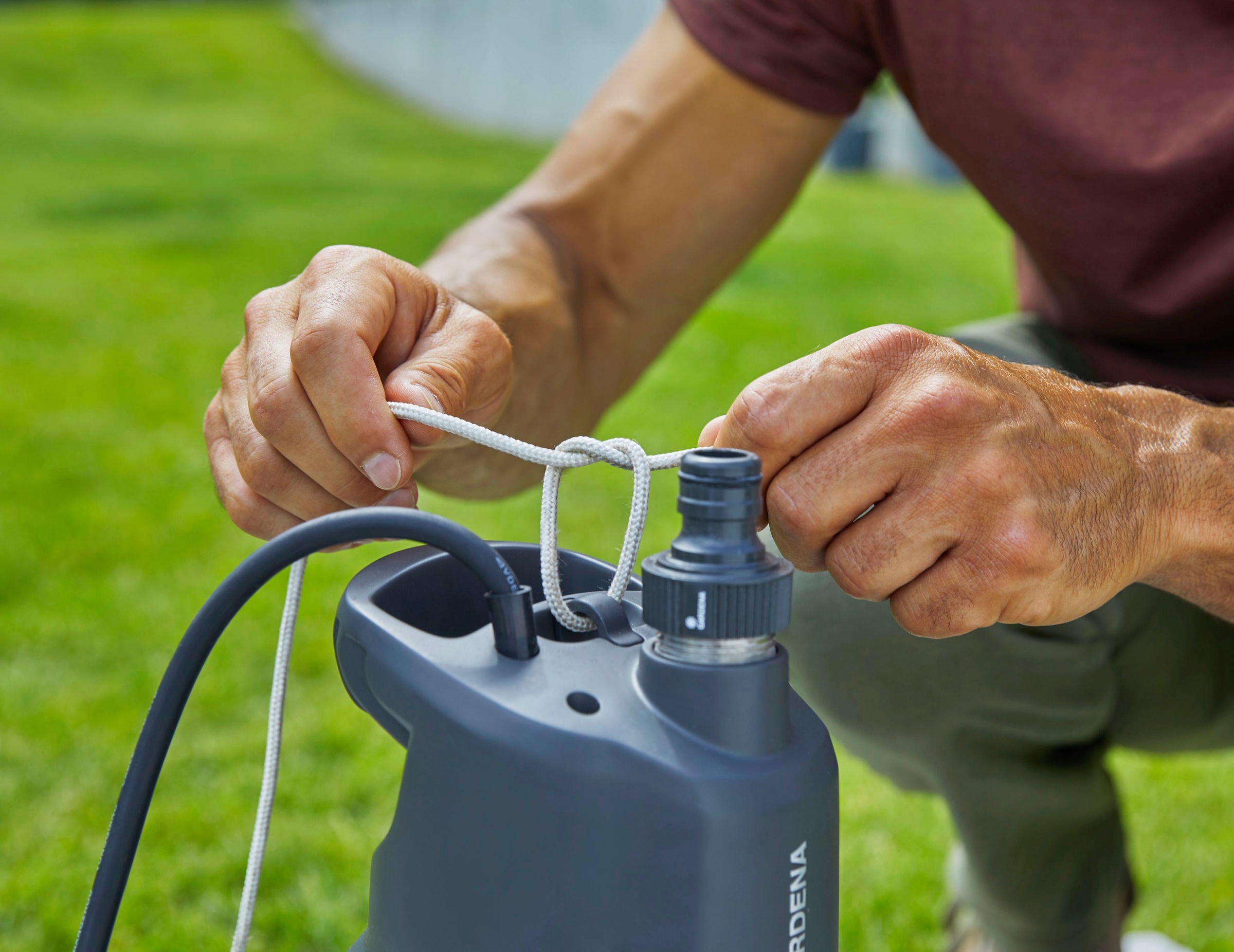 GARDENA Tauchdruckpumpe »5900/4 inox, 1768-20«, 5900 l/h max. Fördermenge