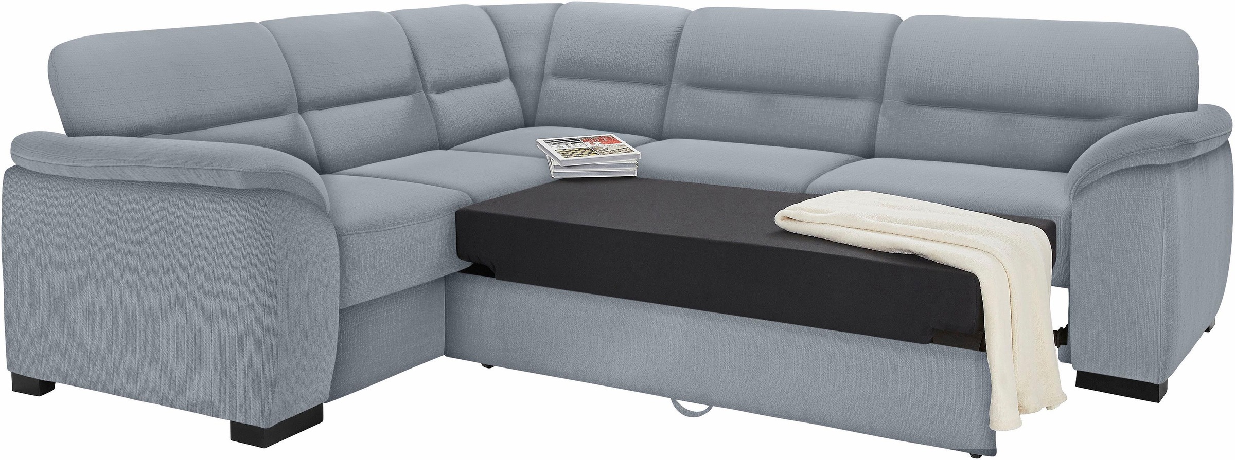 sit&more Ecksofa "Montego L-Form, B: 256cm" wahlweise mit Bettfunktion und günstig online kaufen