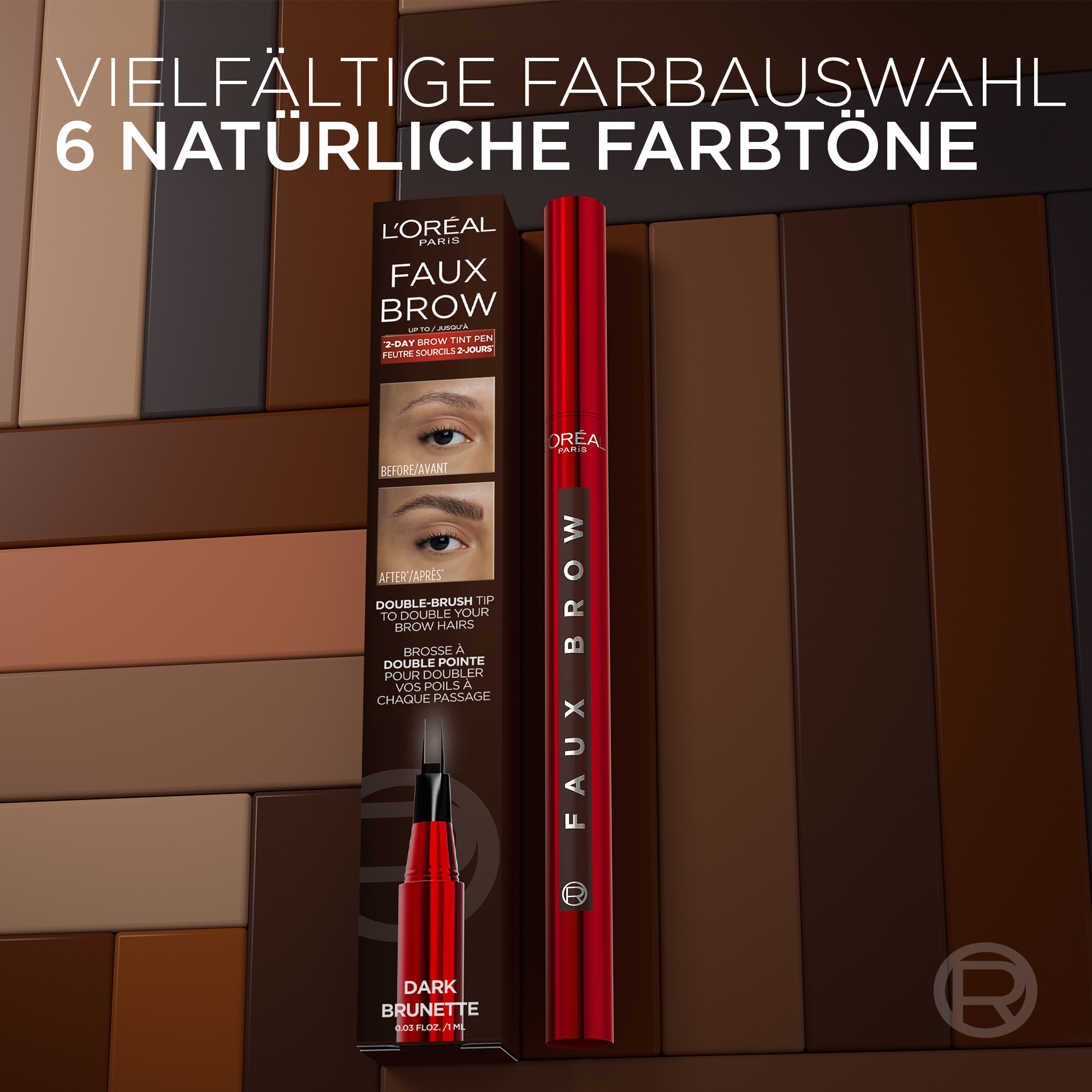 L'ORÉAL PARIS Augenbrauen-Stift »INFAILLIBLE BROWS FAUX BROW AUGENBRAUENSTIFT« für doppeltes Augenbrauenvolumen