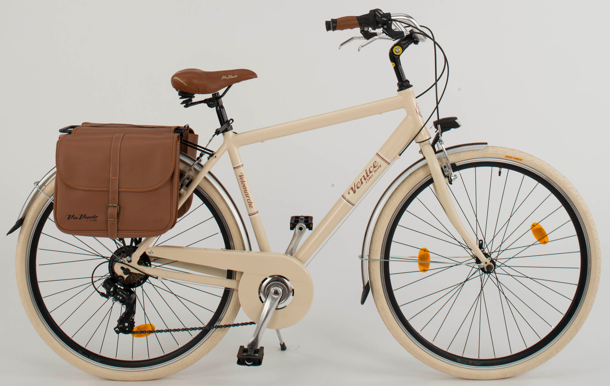 Bild von VENICE - I love Italy Cityrad »Citybike 605 Alu Man«, 6 Gang, Kettenschaltung, für Herren, Kettenschaltung
