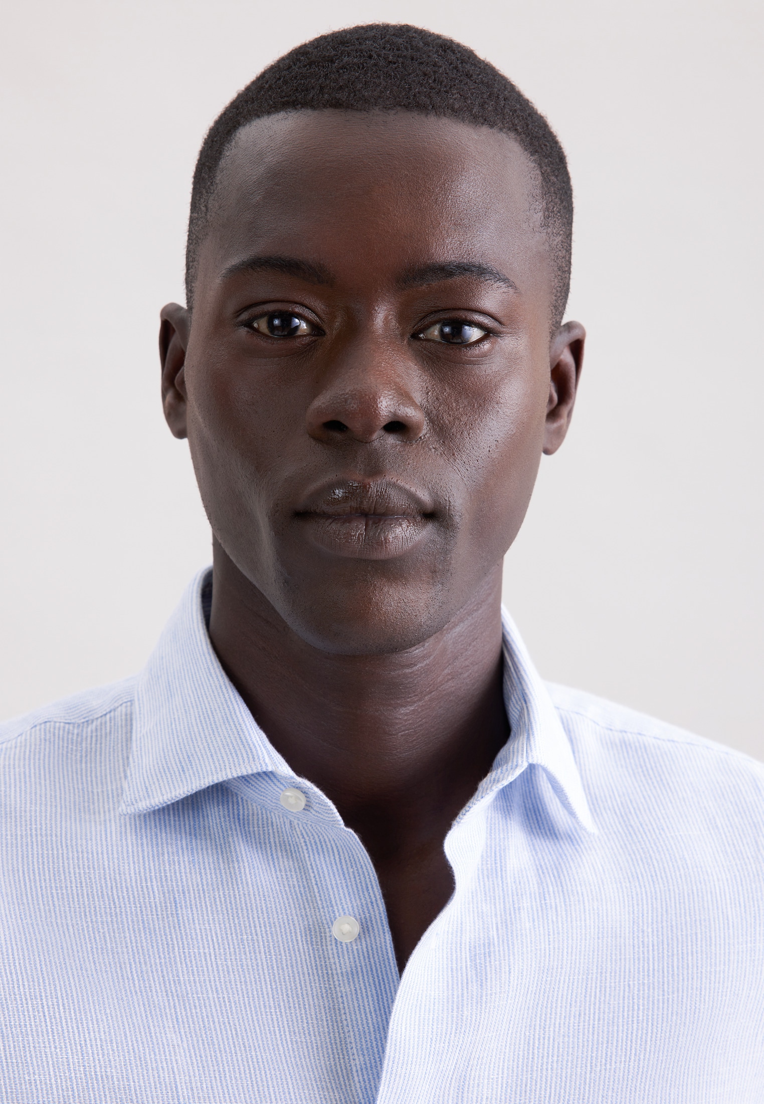 seidensticker Leinenhemd »Schwarze Rose« Slim 1/1 Kentkragen Gestreift