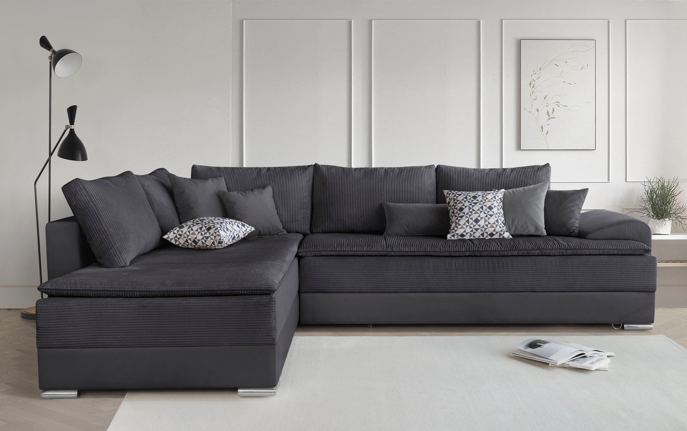 INOSIGN Ecksofa »Boxspringbett Night & Day L-Form mit Dauer-Schlaffunktion günstig online kaufen