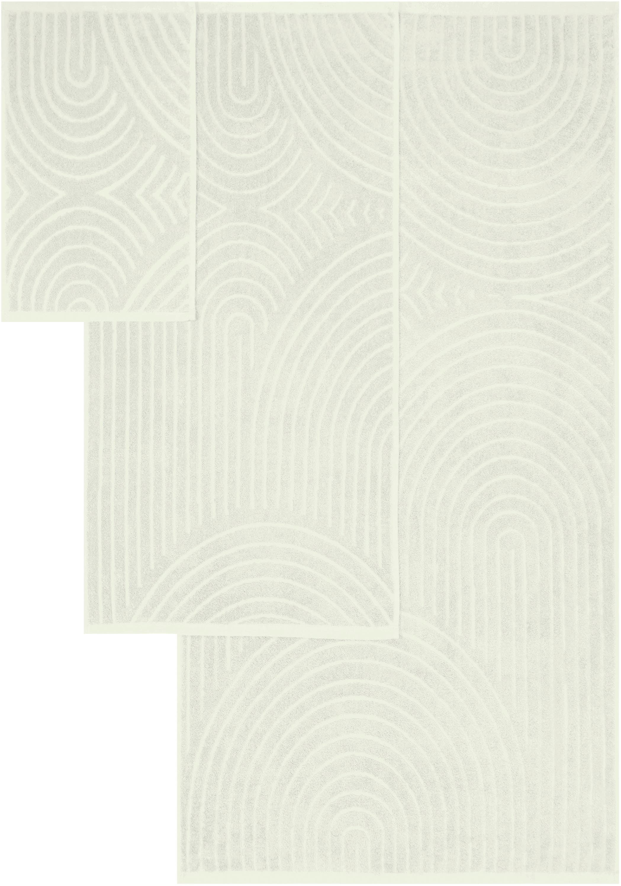 my home Handtuch Set »Handtuchset Ognon, Duschtücher, Handtücher, Gästetücher«, Set, 8 tlg., Frottier, Handtücher mit Muster, Scandi, einfarbiges Handtuch-Set 100% Baumwolle