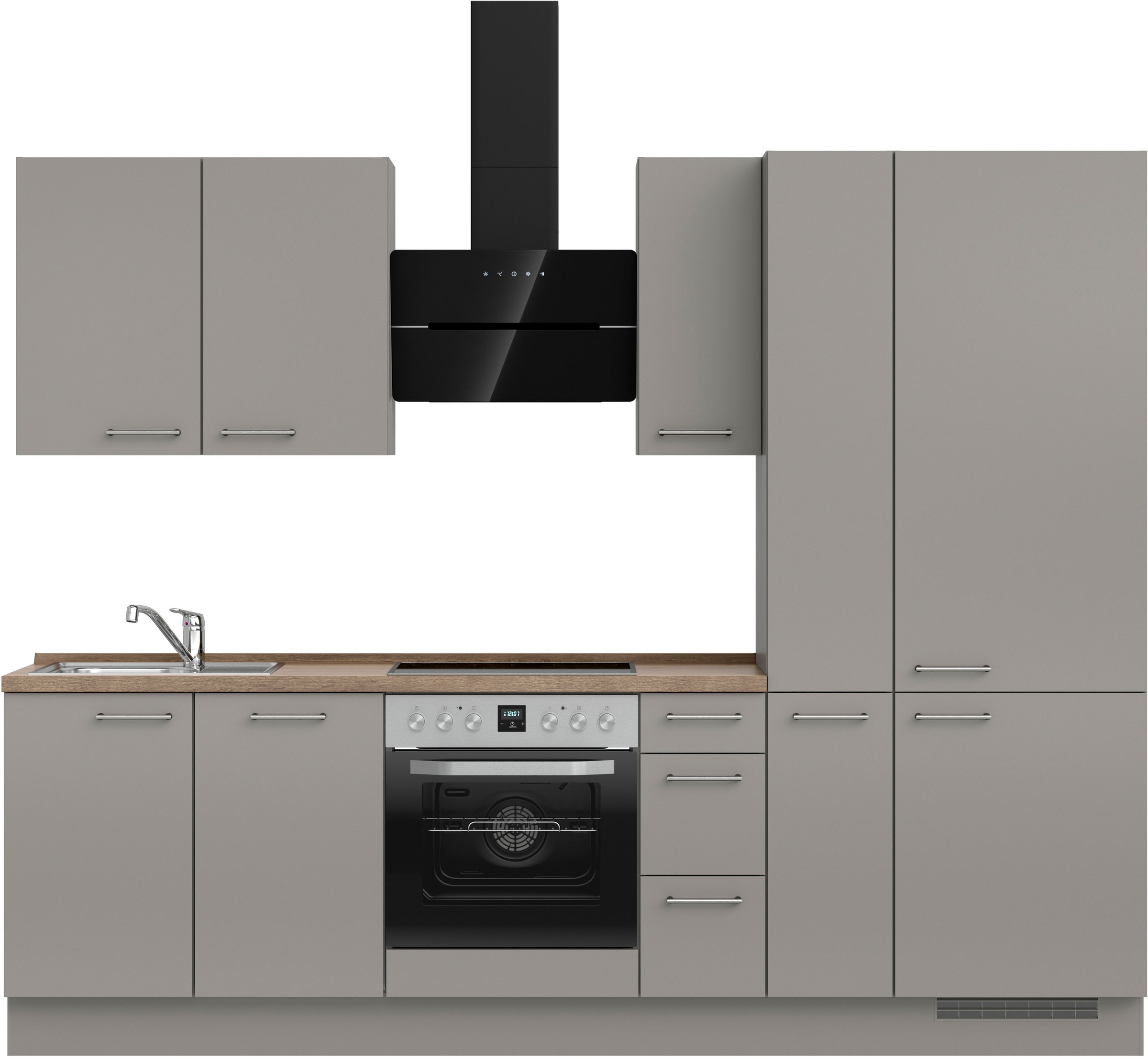 nobilia® Küchenzeile »"Laser II", Ausrichtung wählbar, Breite 270 cm« vormo günstig online kaufen