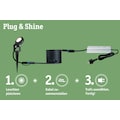 Paulmann LED Lichtleiste »Outdoor Plug & Shine Bodenaufbauleuchte«, 1 flammig-flammig, IP67 3000K 24V Anthrazit