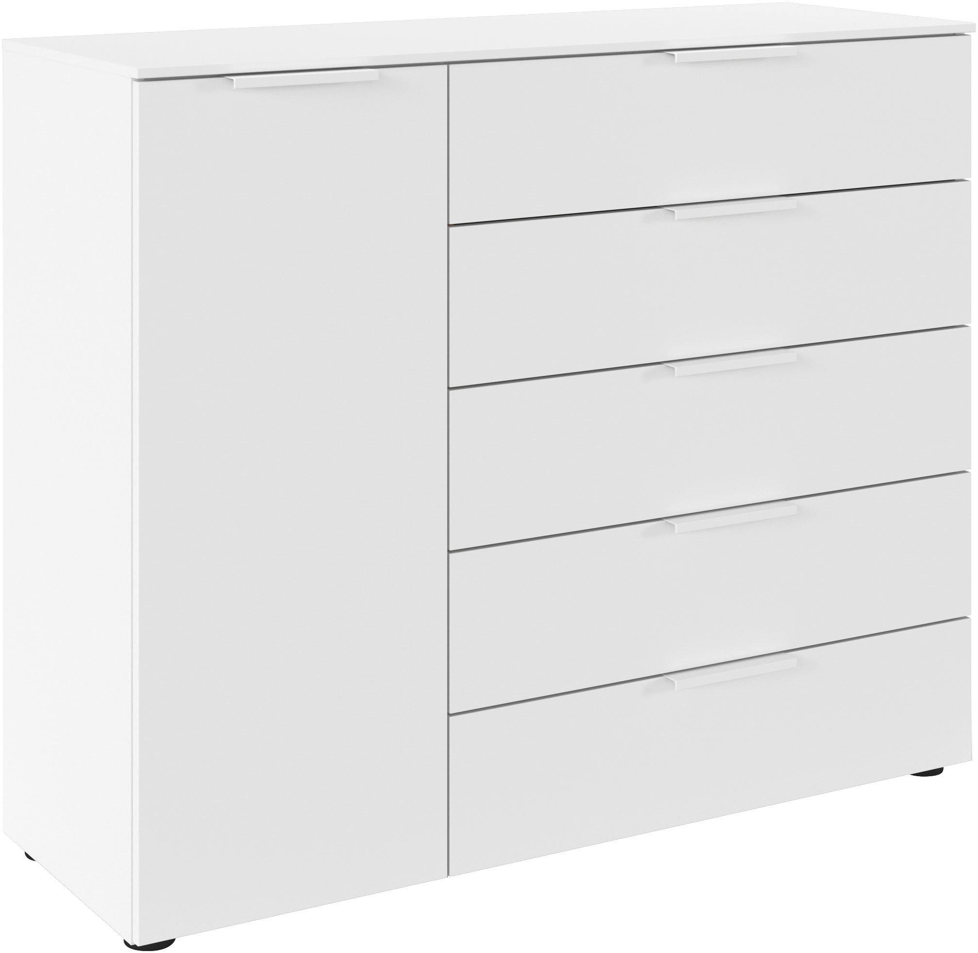 LeGer Home by Lena Gercke Kommode »Serina«, mit 5 Schubkästen und 1 Tür sowie Metallgriffen MADE IN GERMANY