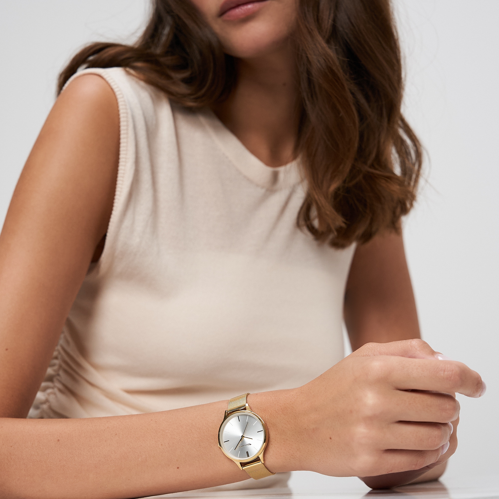Tamaris Quarzuhr »New Mesh« Armbanduhr, Damenuhr, analog