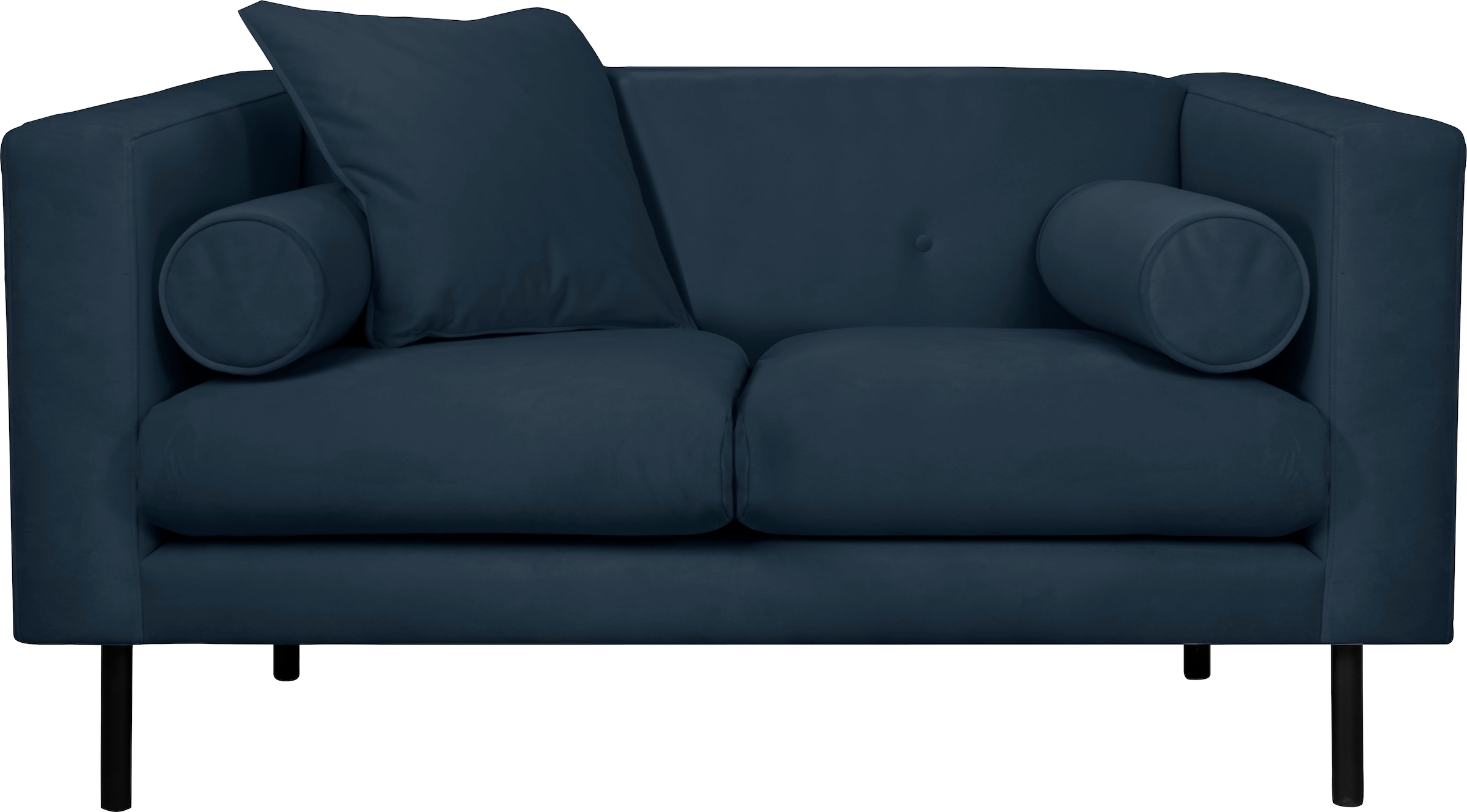 Guido Maria Kretschmer Home&Living 2-Sitzer »Lillibeth Designsofa mit Wellenunterfederung, Maße B/T/H: 155/74/83 cm«, Zierkissen als Wendekissen, in Samtoptik oder Cord